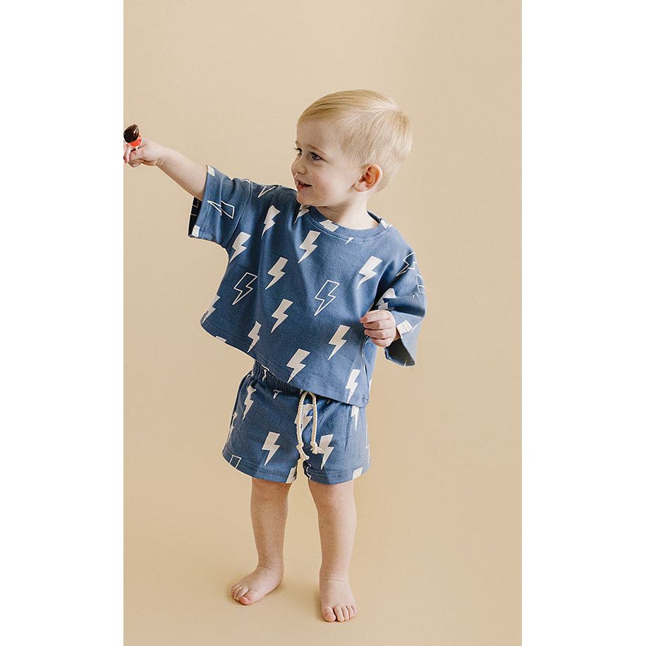 Shorts Set | Blue Bolts