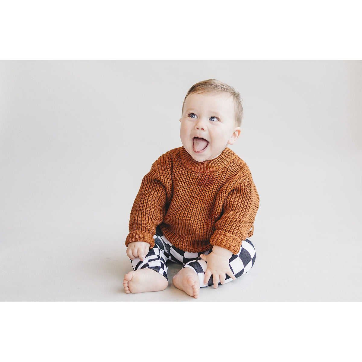 Chunky Knit Sweater | Rust