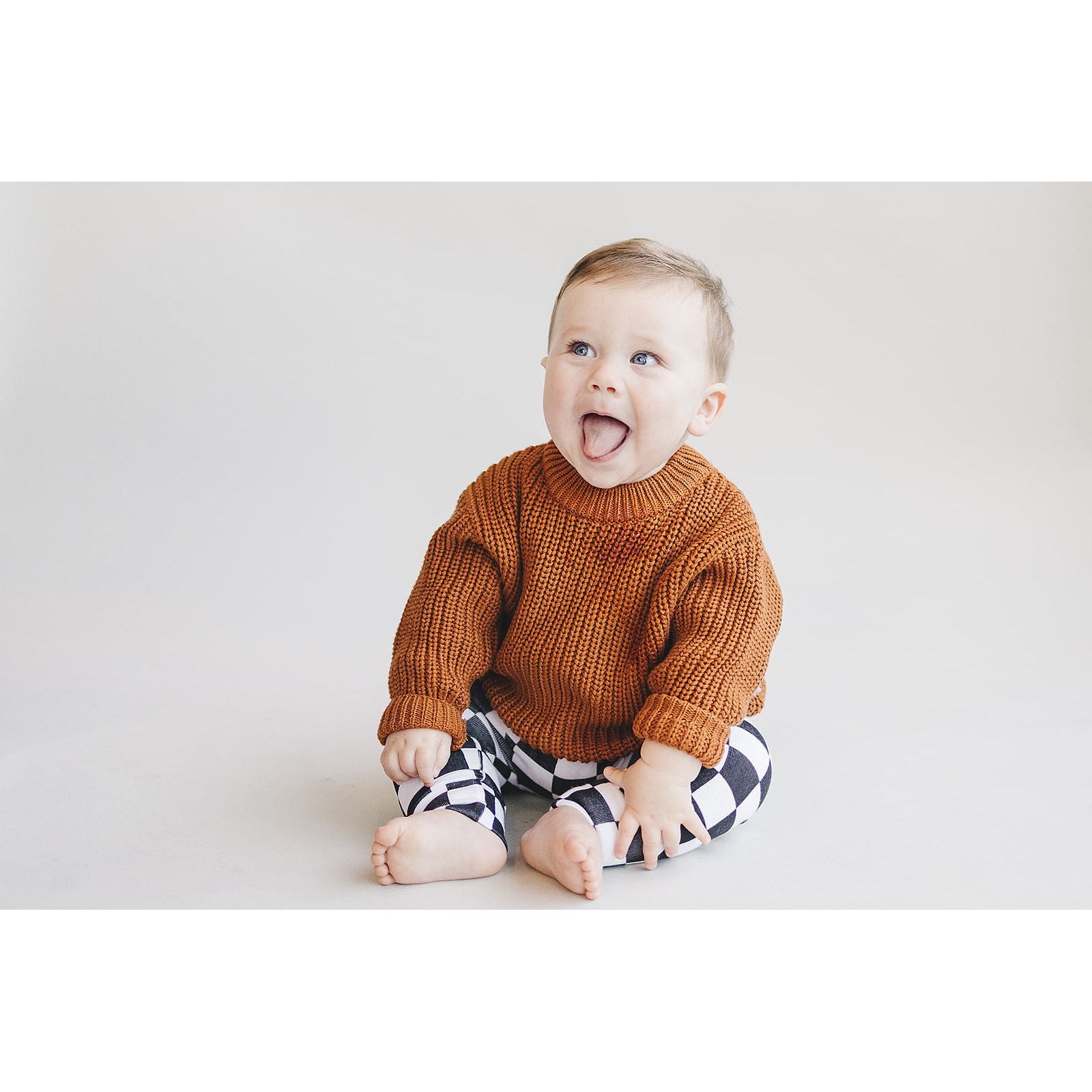 Chunky Knit Sweater | Rust
