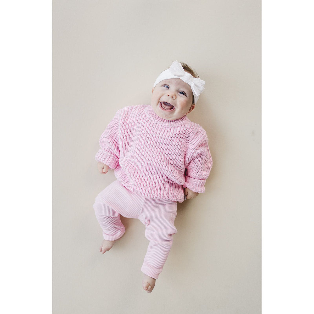 Chunky Knit Sweater | Pink