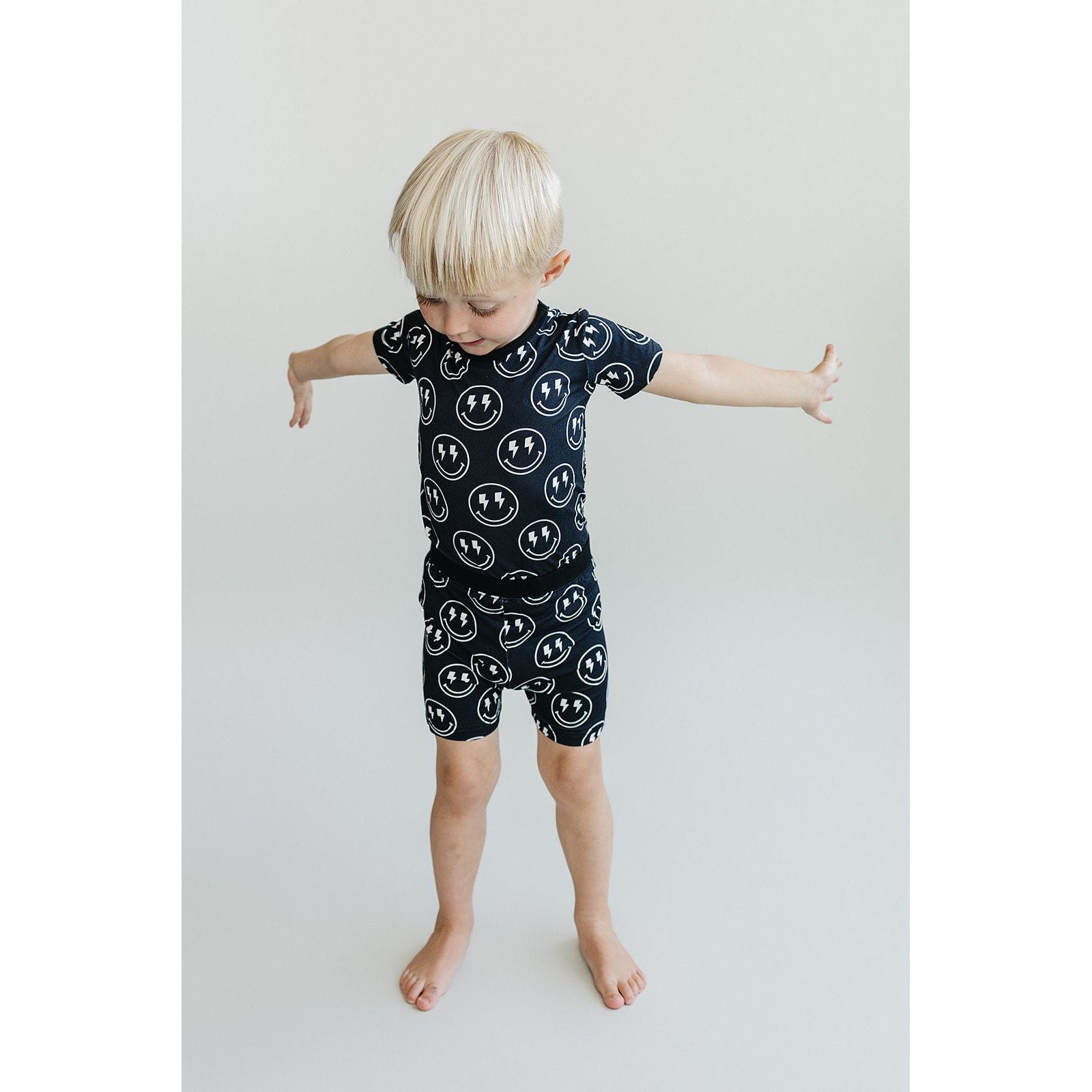Bamboo Two Piece Shorts Set | Electric Smiley