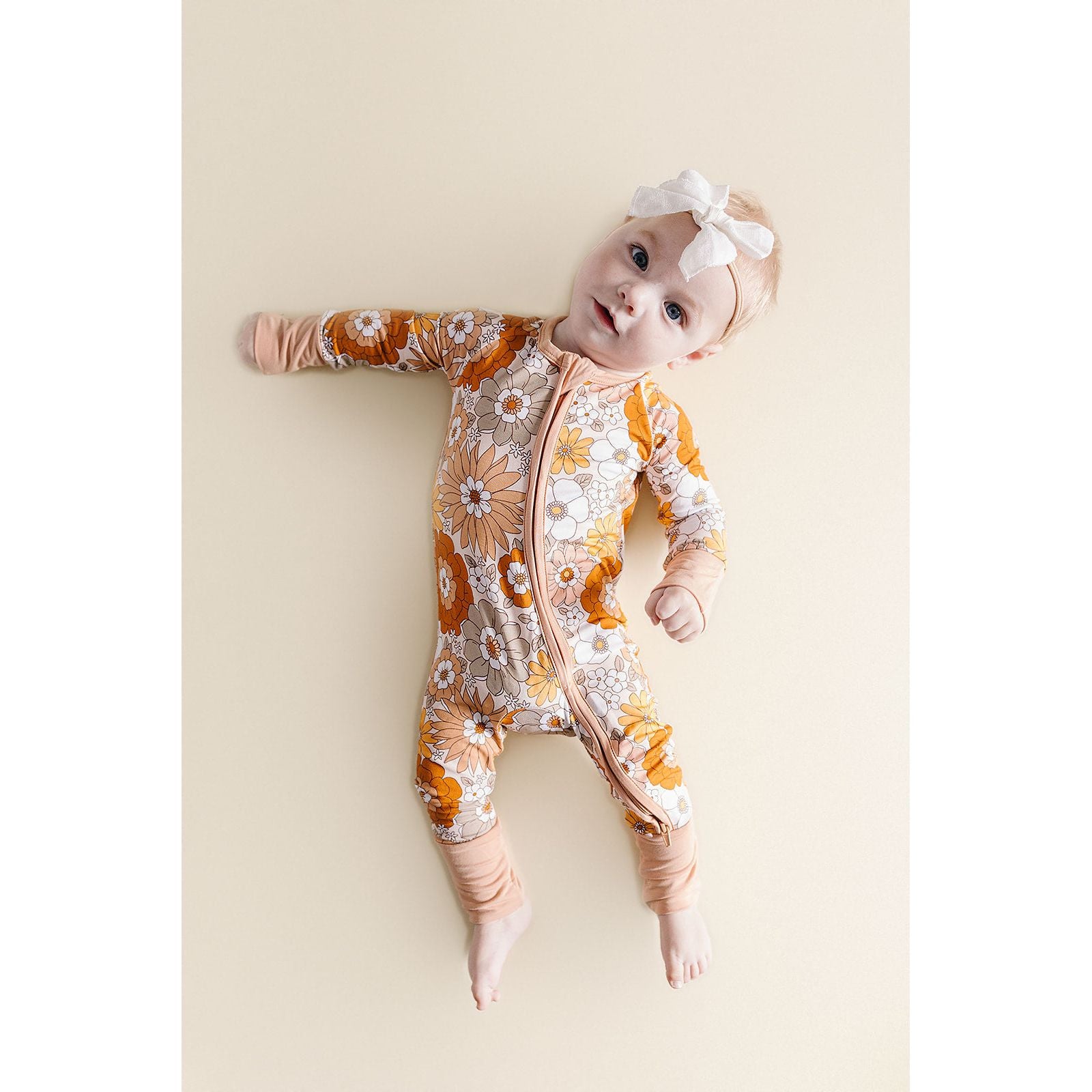 Bamboo Zip Romper | Petal Pop