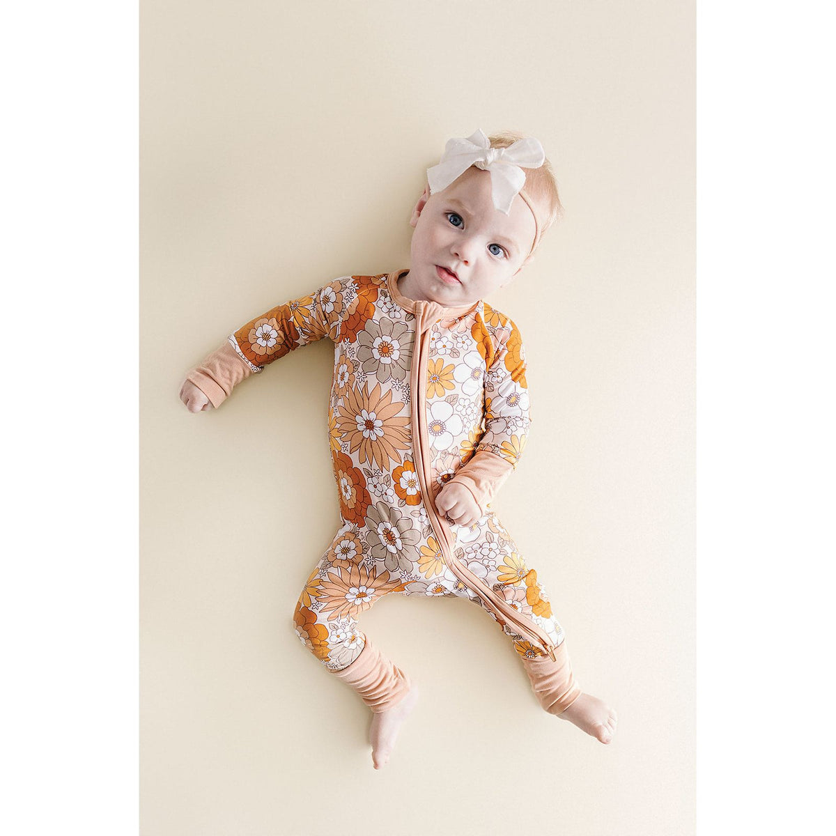 Bamboo Zip Romper | Petal Pop