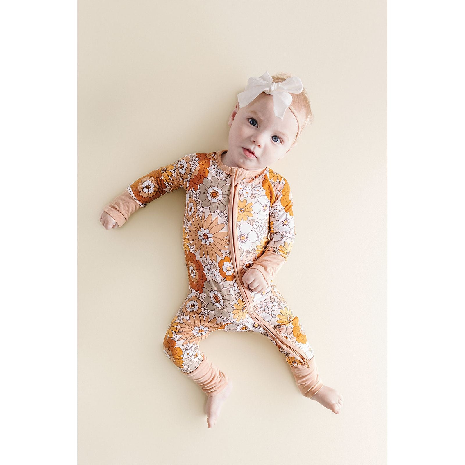 Bamboo Zip Romper | Petal Pop