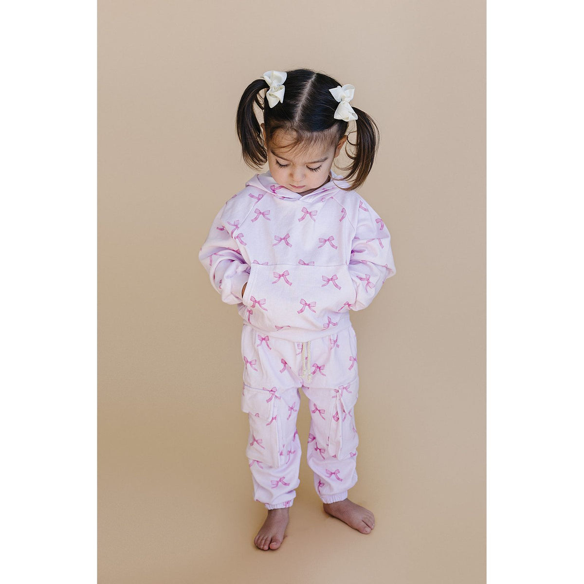 Cargo Jogger Set | Pink Bows