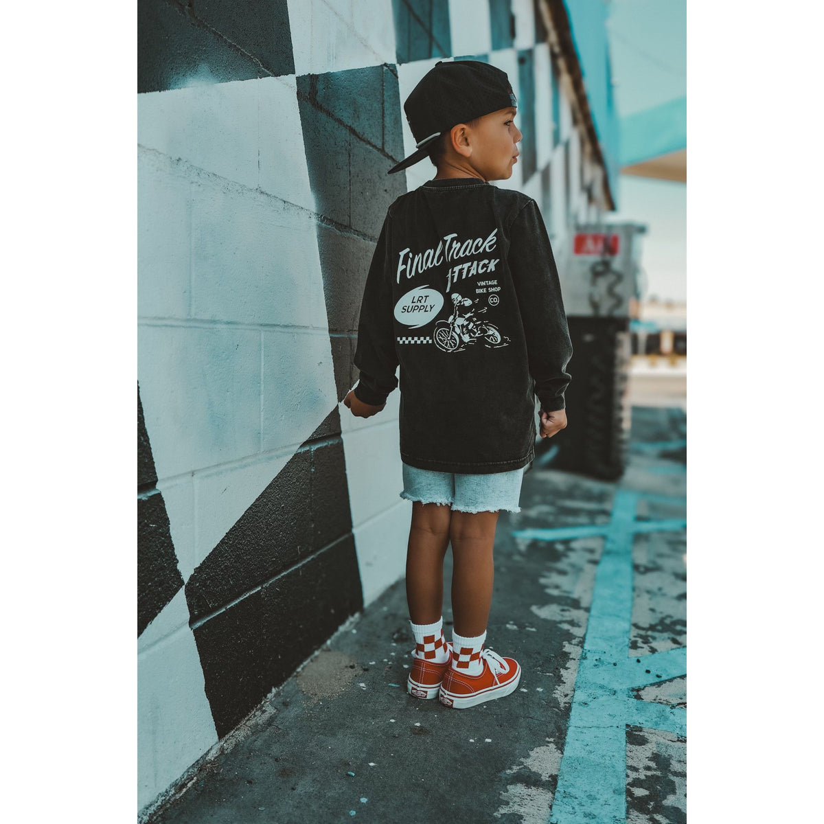 THE FINAL TRACK ATTACK LONG SLEEVE TEE - SOLID BLACK