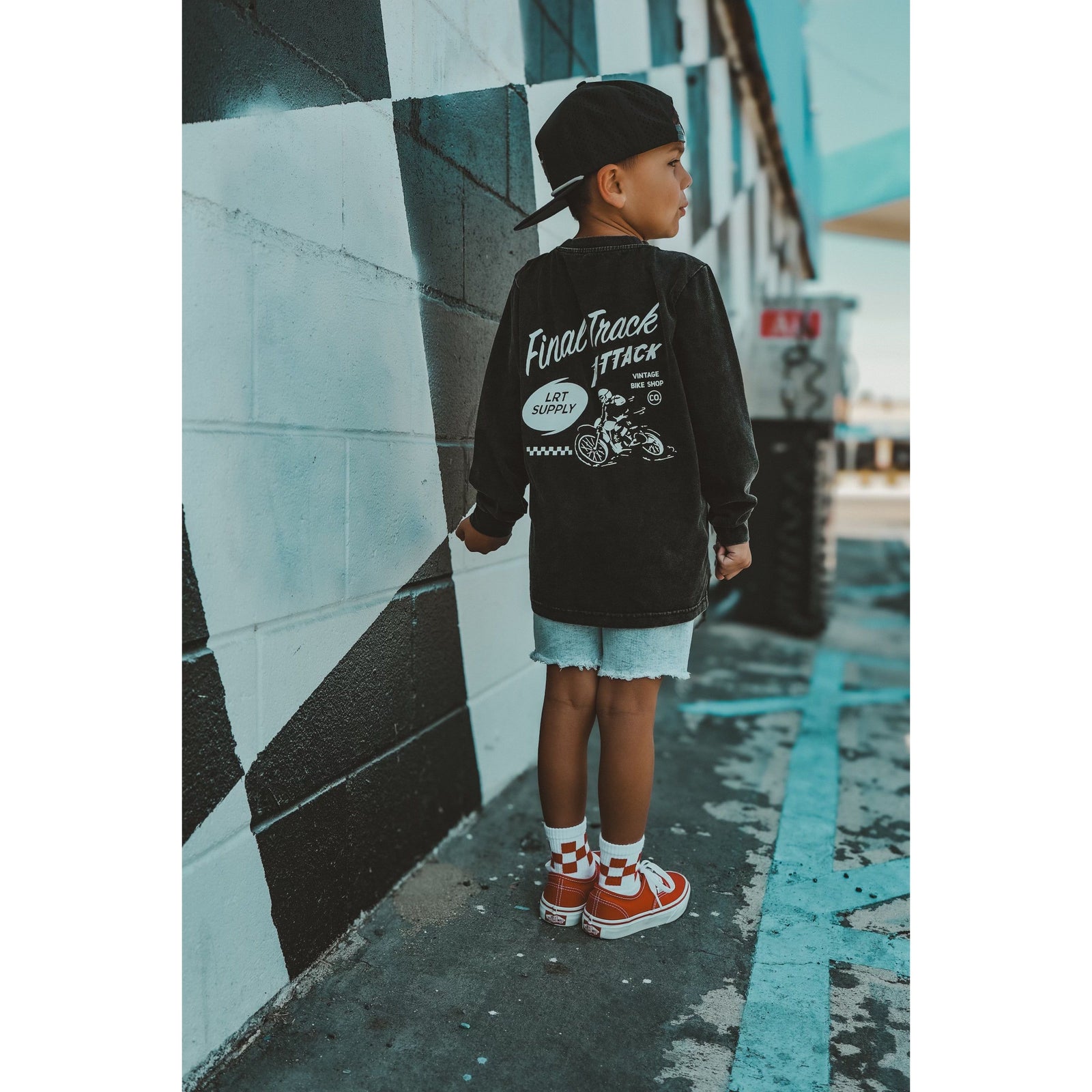 THE FINAL TRACK ATTACK LONG SLEEVE TEE - SOLID BLACK