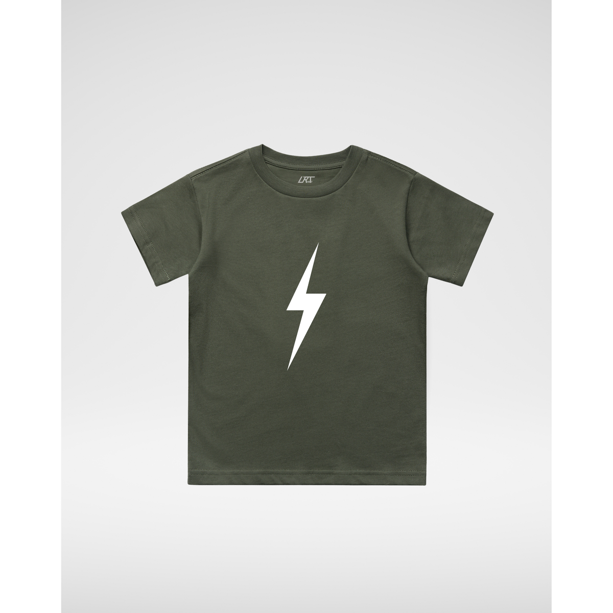 WHITE BOLT TEE - CYPRESS