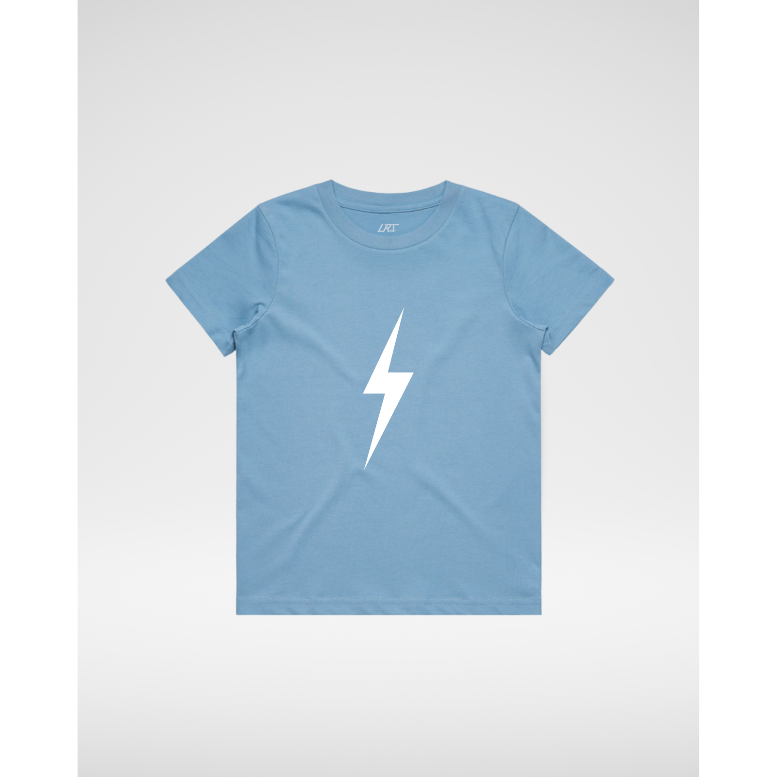 WHITE BOLT TEE - CLOUD BLUE