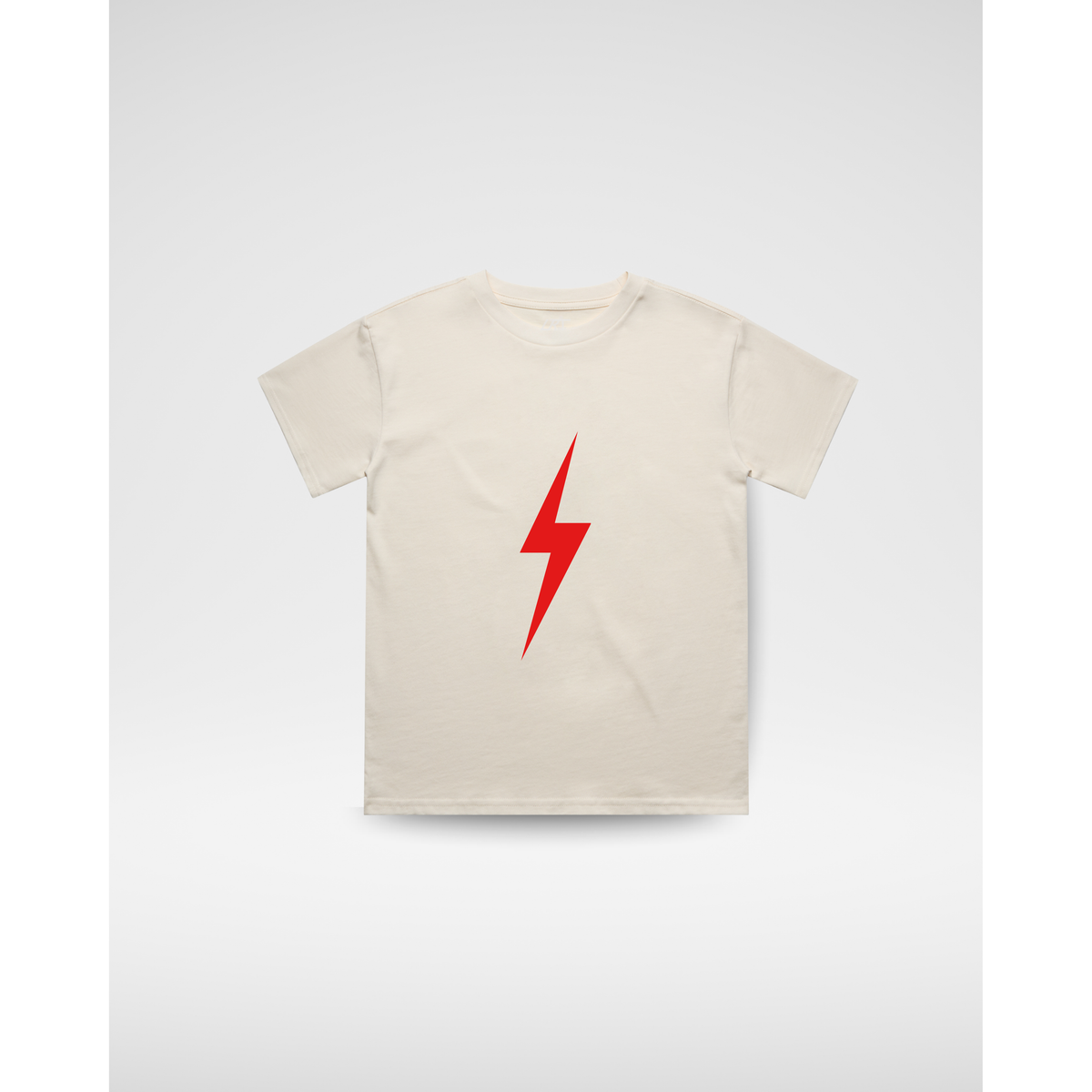CRIMSON BOLT TEE - CREAM