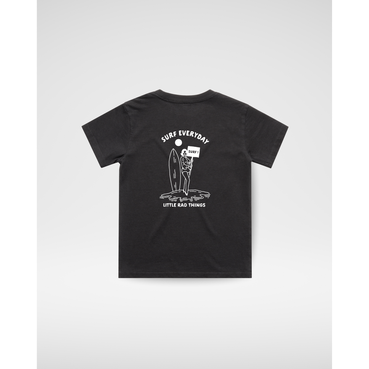 SURFS UP GIRL TEE - BLACK