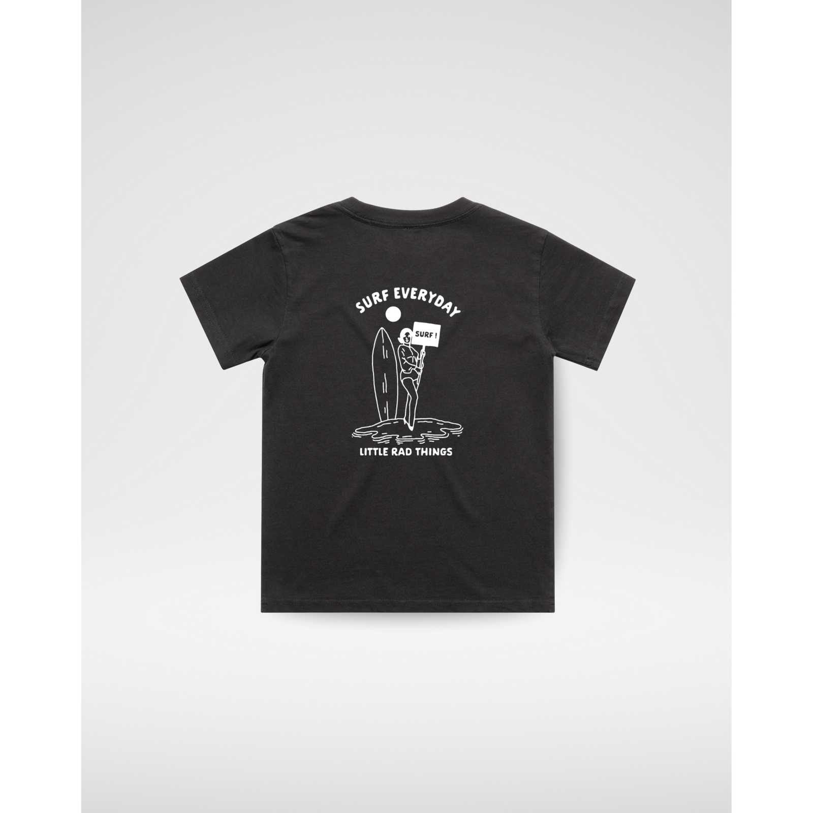 SURFS UP GIRL TEE - BLACK