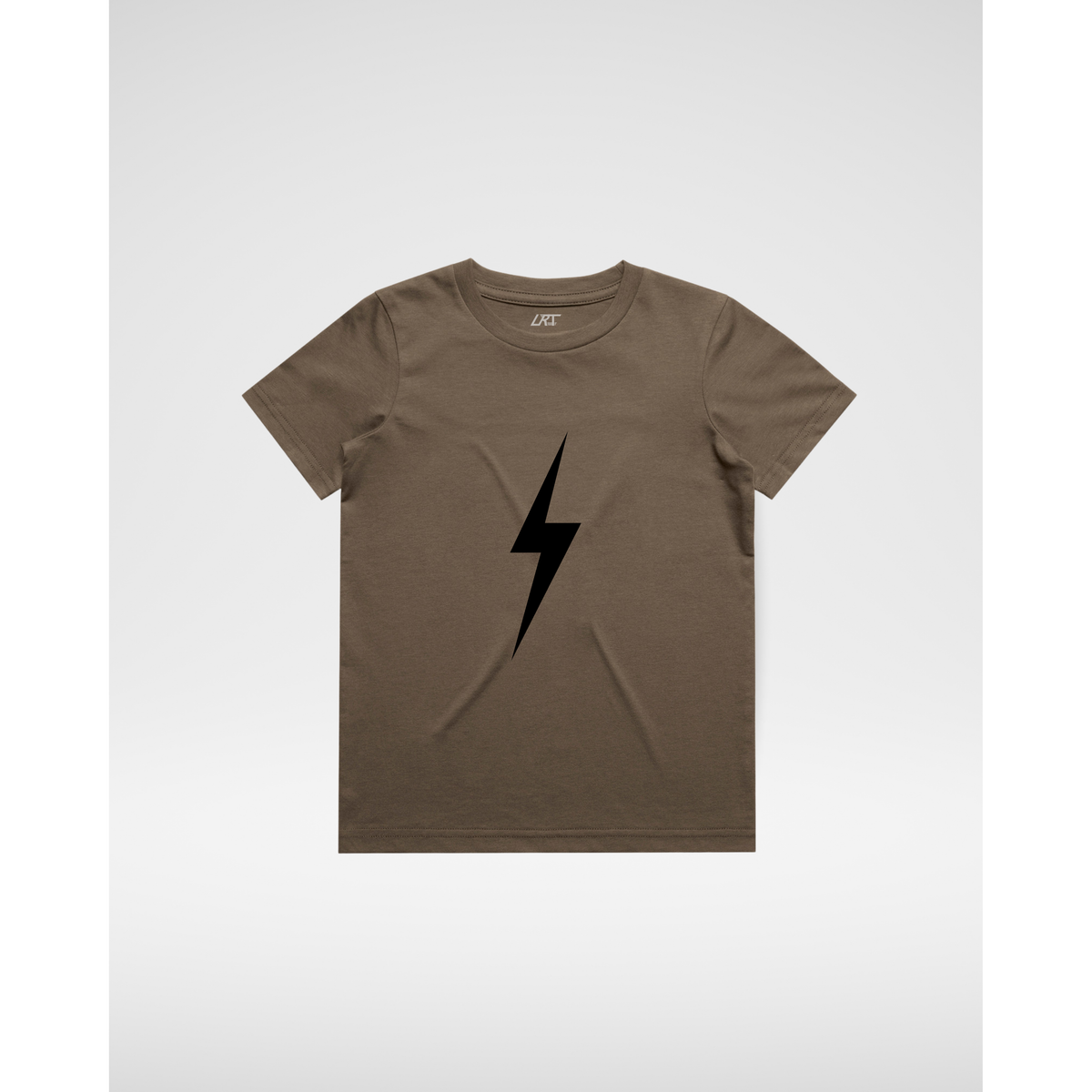 DARK NAVY BOLT TEE - BROWN