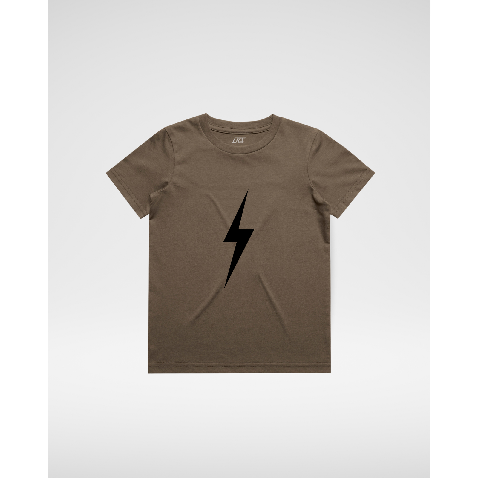 DARK NAVY BOLT TEE - BROWN