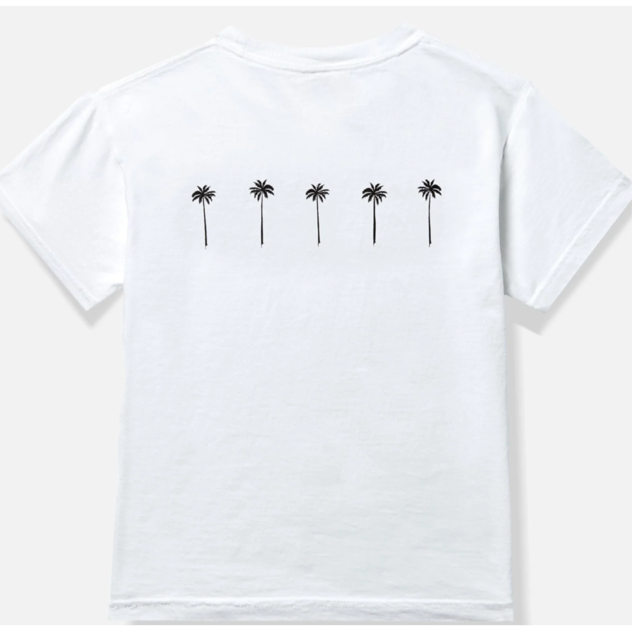 drip palms shirt | white