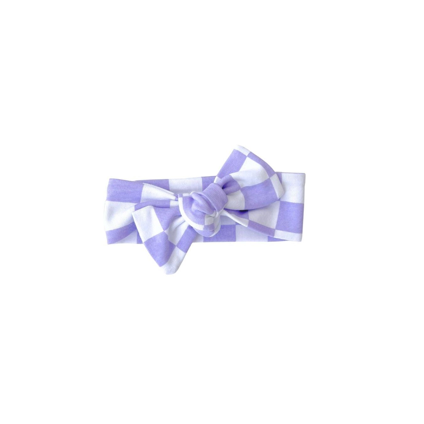 Checkered Headband | Lavender
