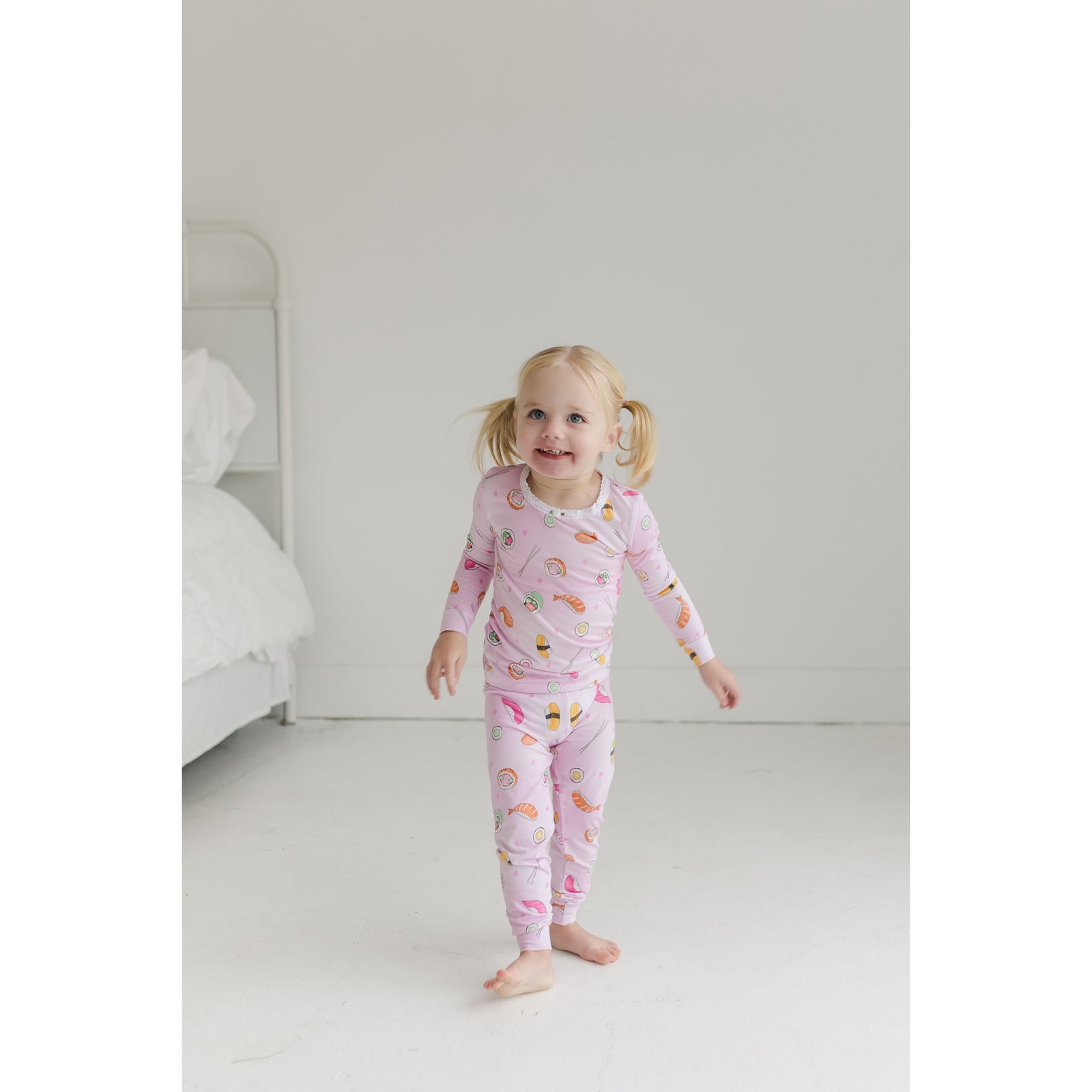 sushi long sleeve pajama set