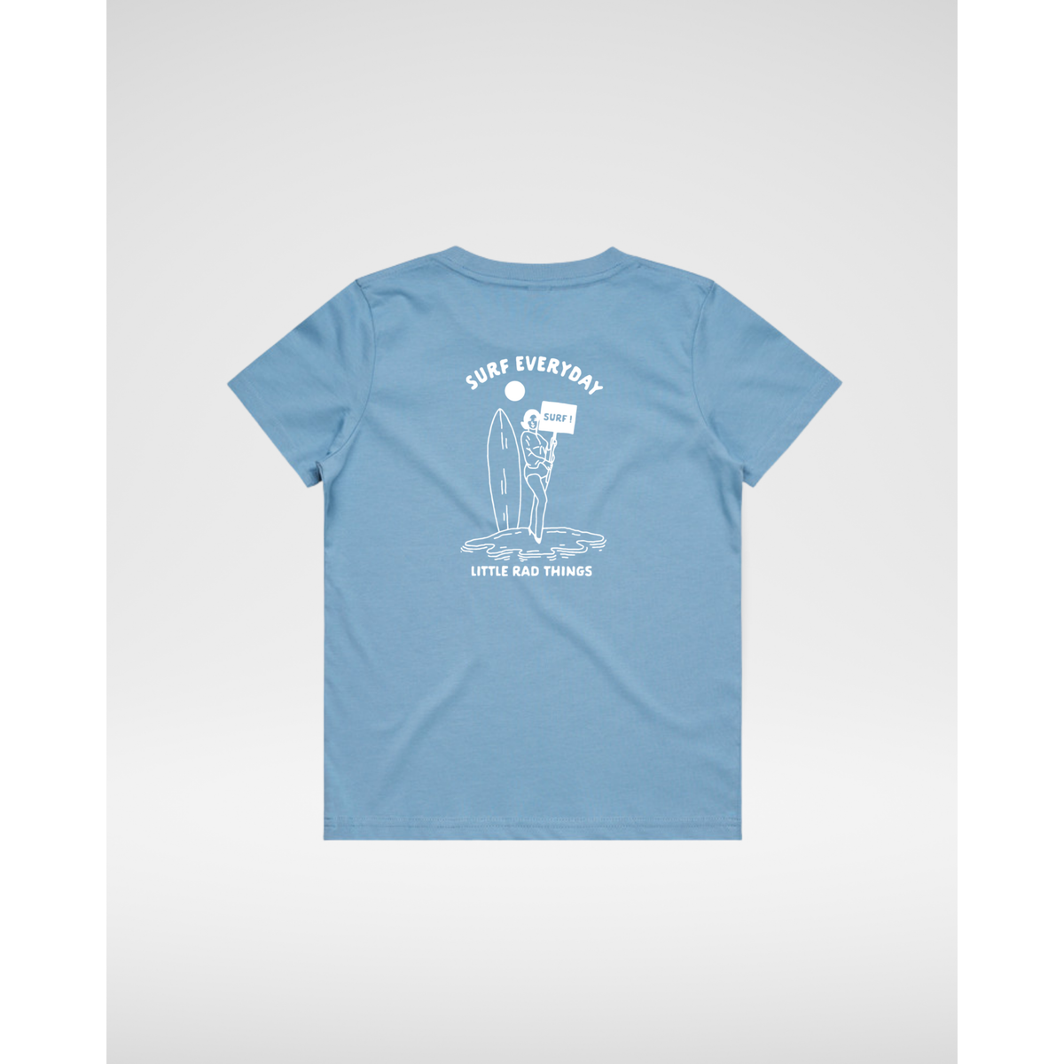 SURFS UP GIRL TEE - CLOUD BLUE