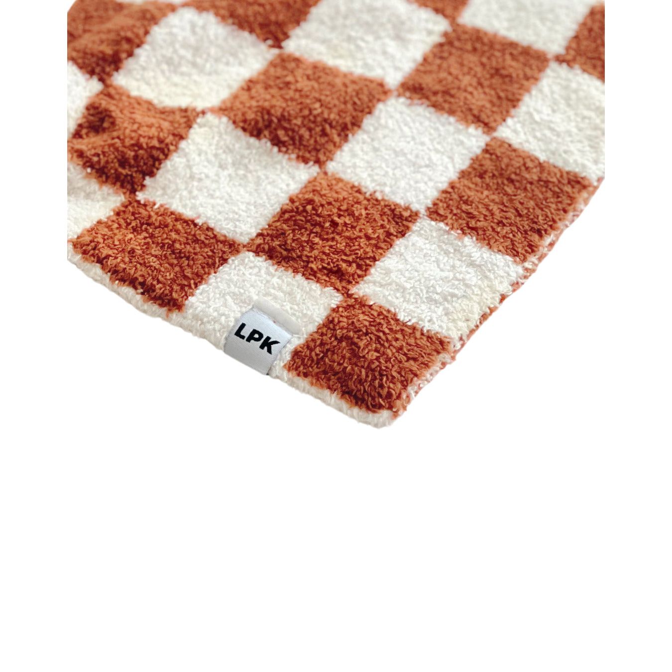 Checkered Plush Lovey | Copper