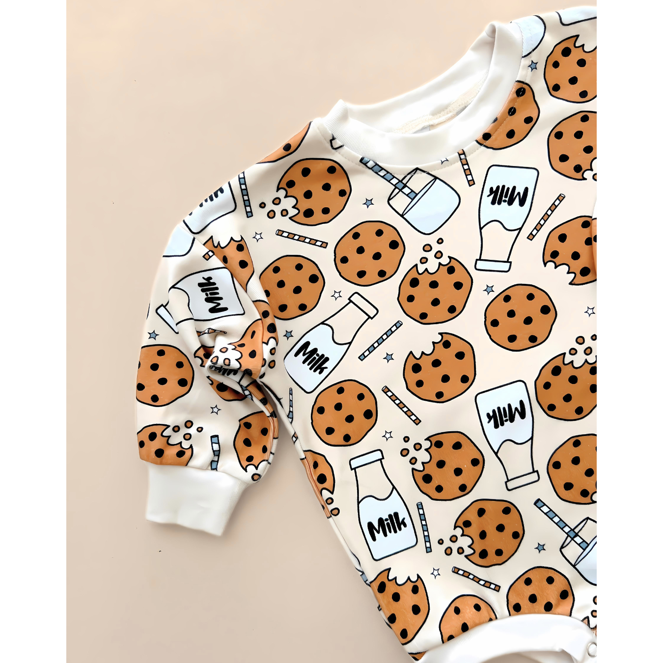 Bubble Romper | Milk & Cookies