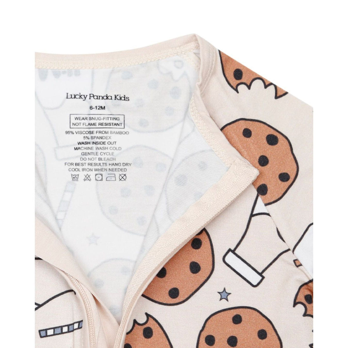 Bamboo Zip Romper | Milk & Cookies