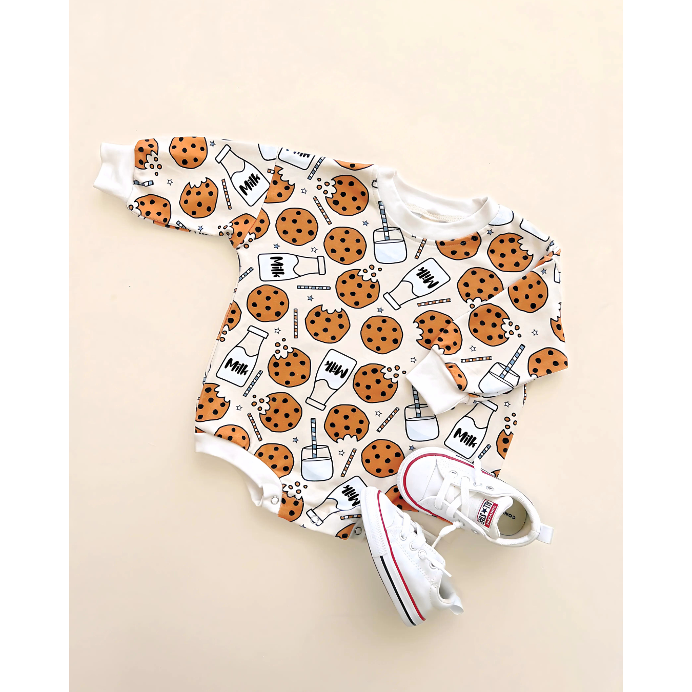 Bubble Romper | Milk & Cookies