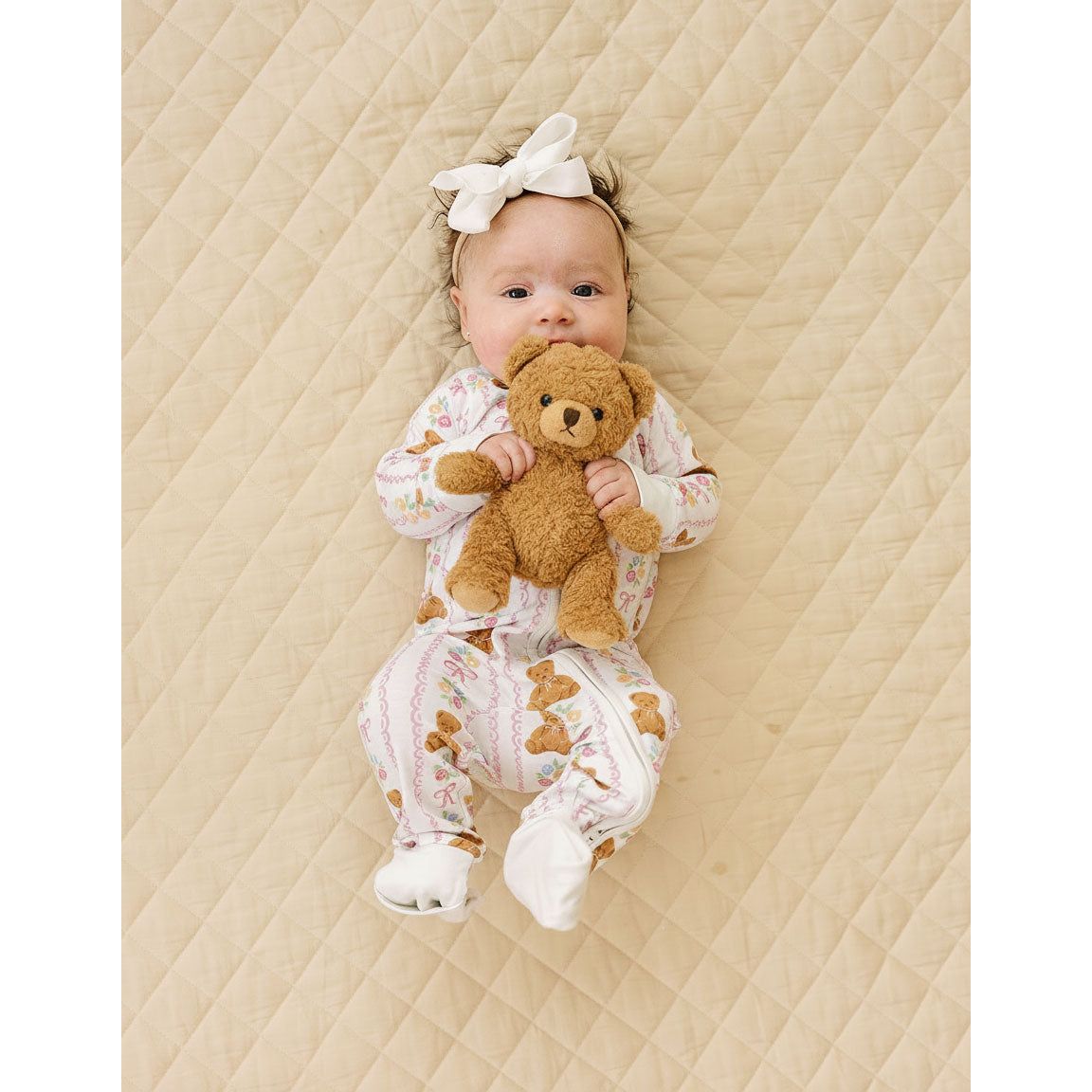 Bamboo Zip Romper | Honey Bear