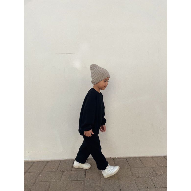 Kids Waffle Jogger Two Piece Set