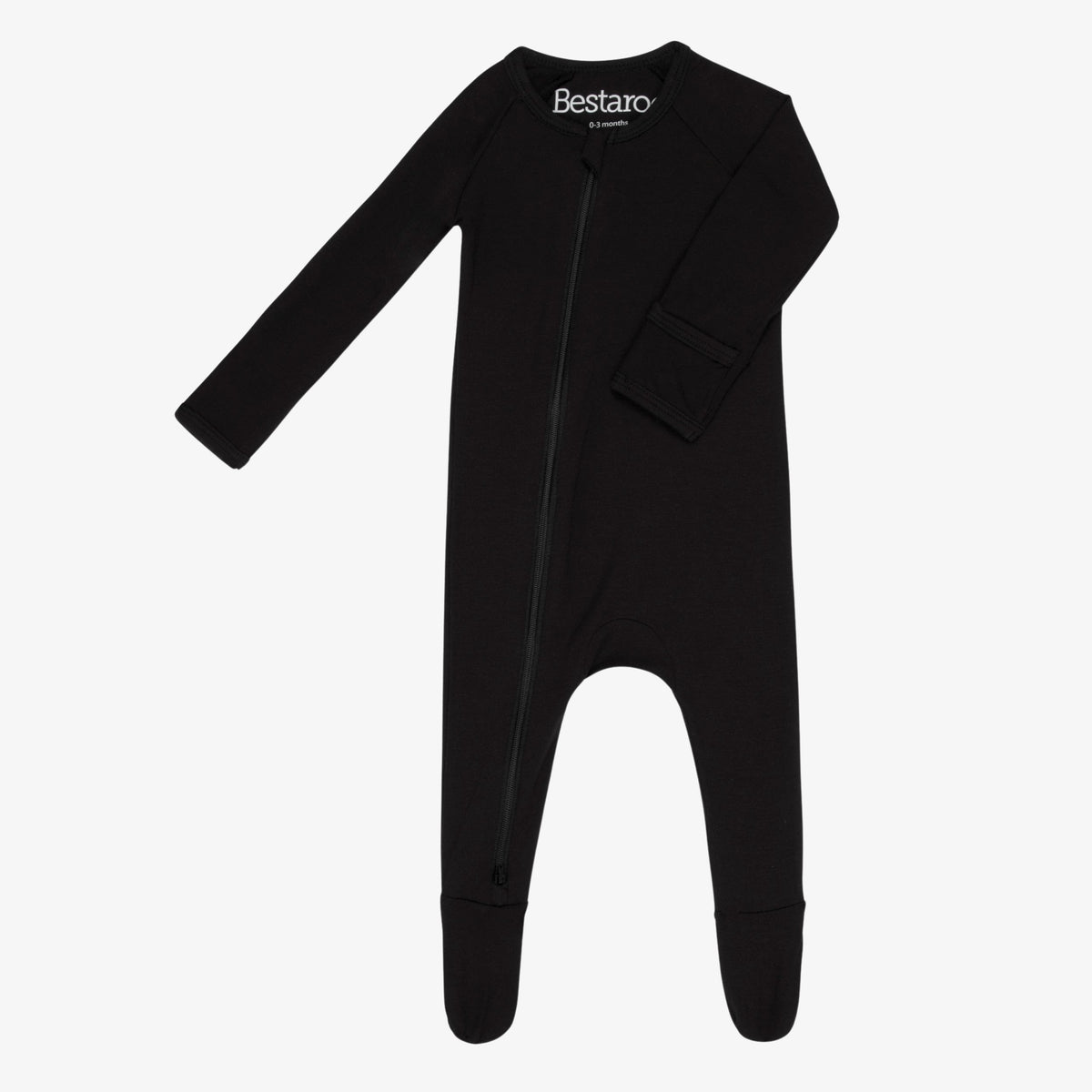 Solid Black Footie