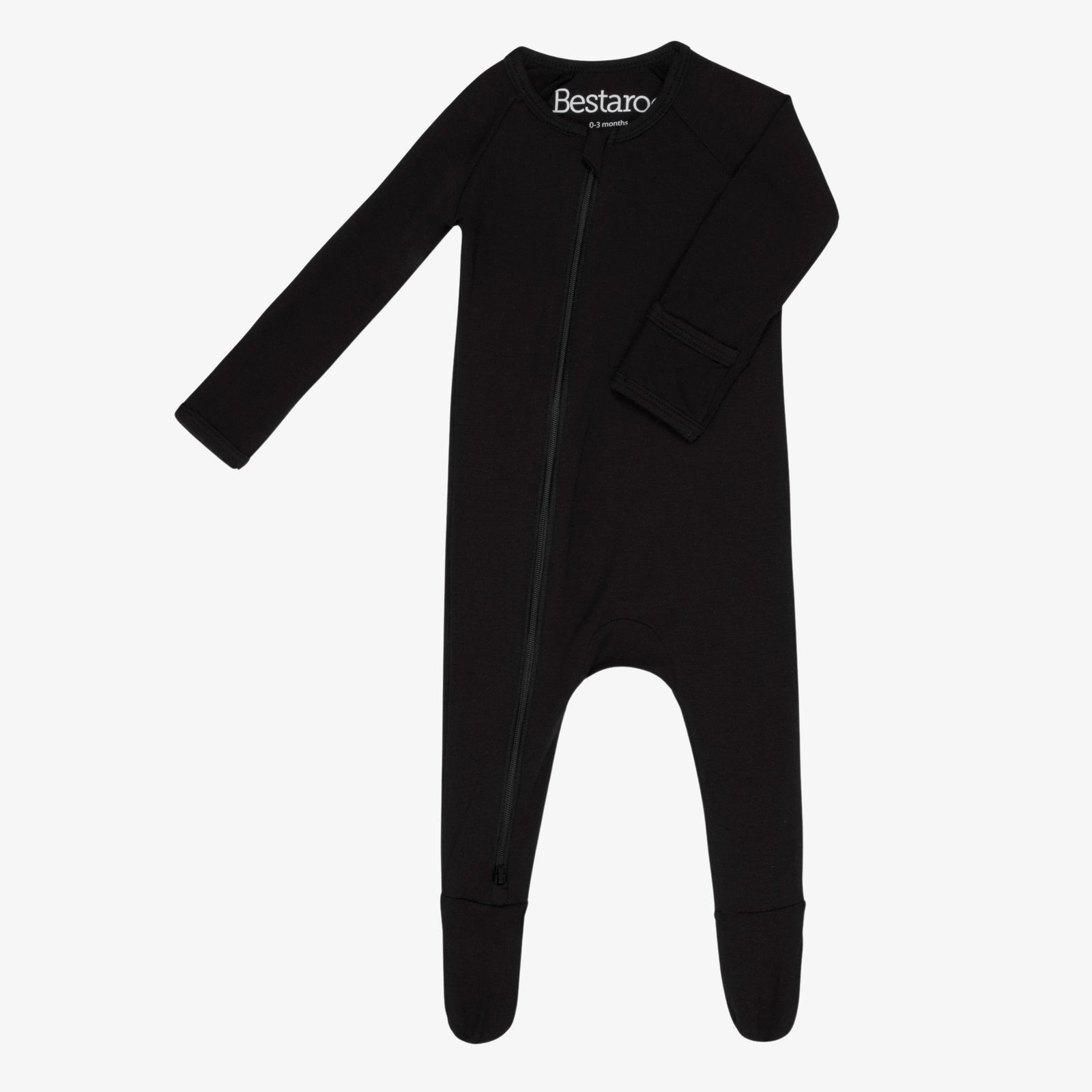 Solid Black Footie