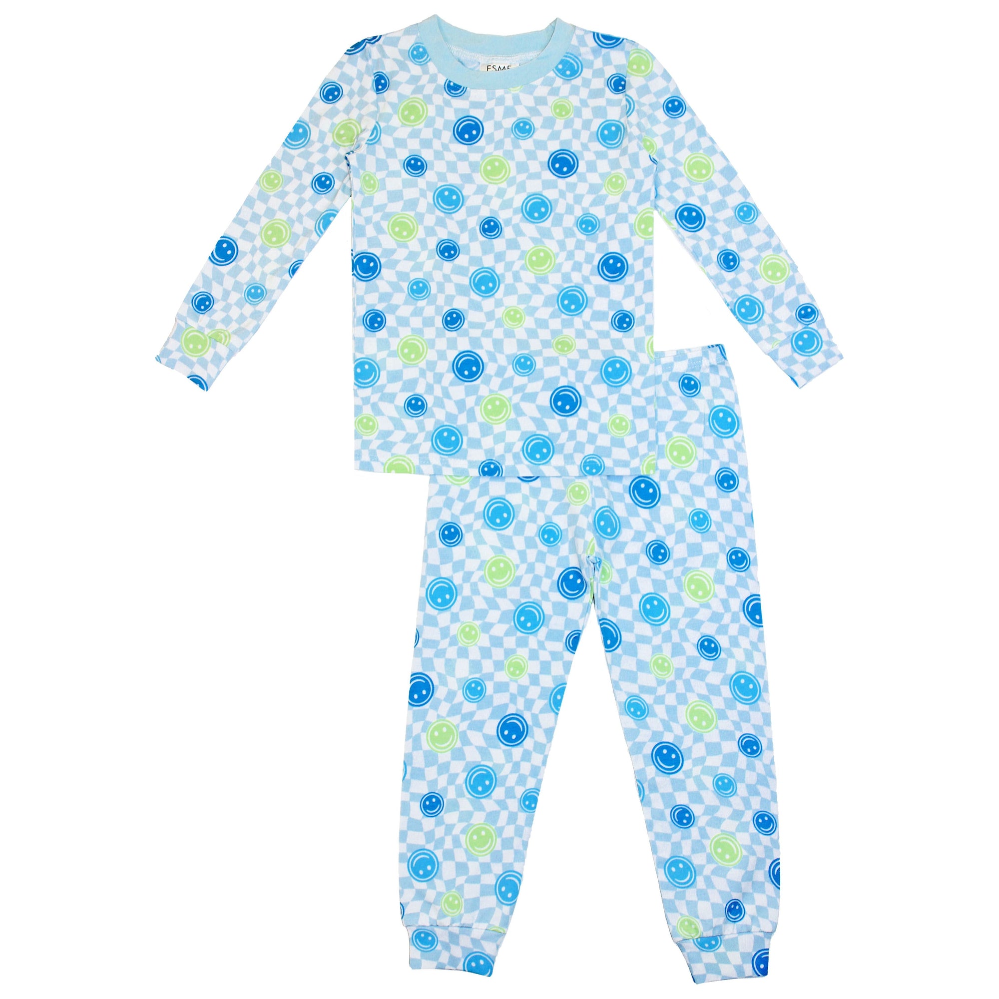 long sleeve pajama set | smiley boy