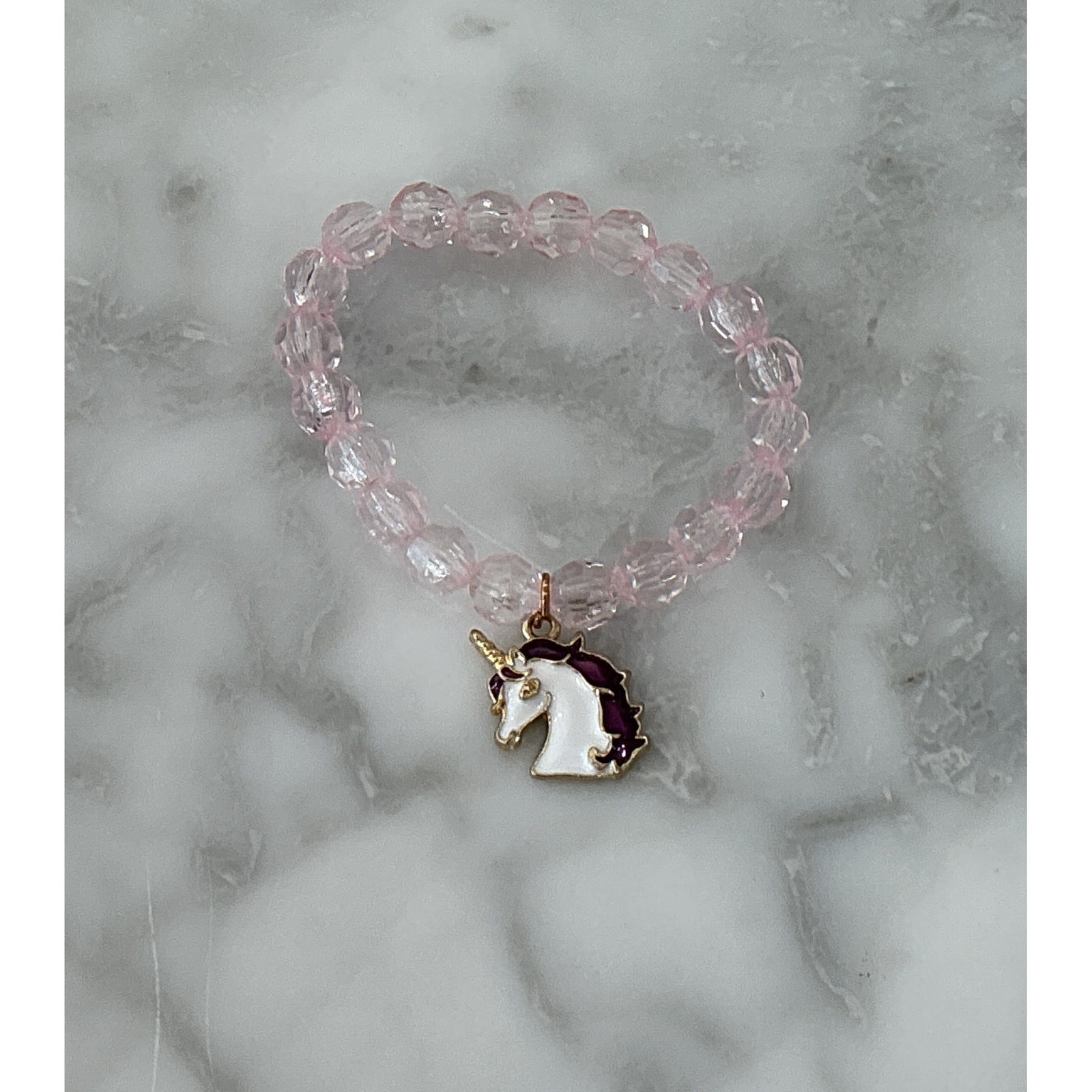 unicorn charm bracelet |blue