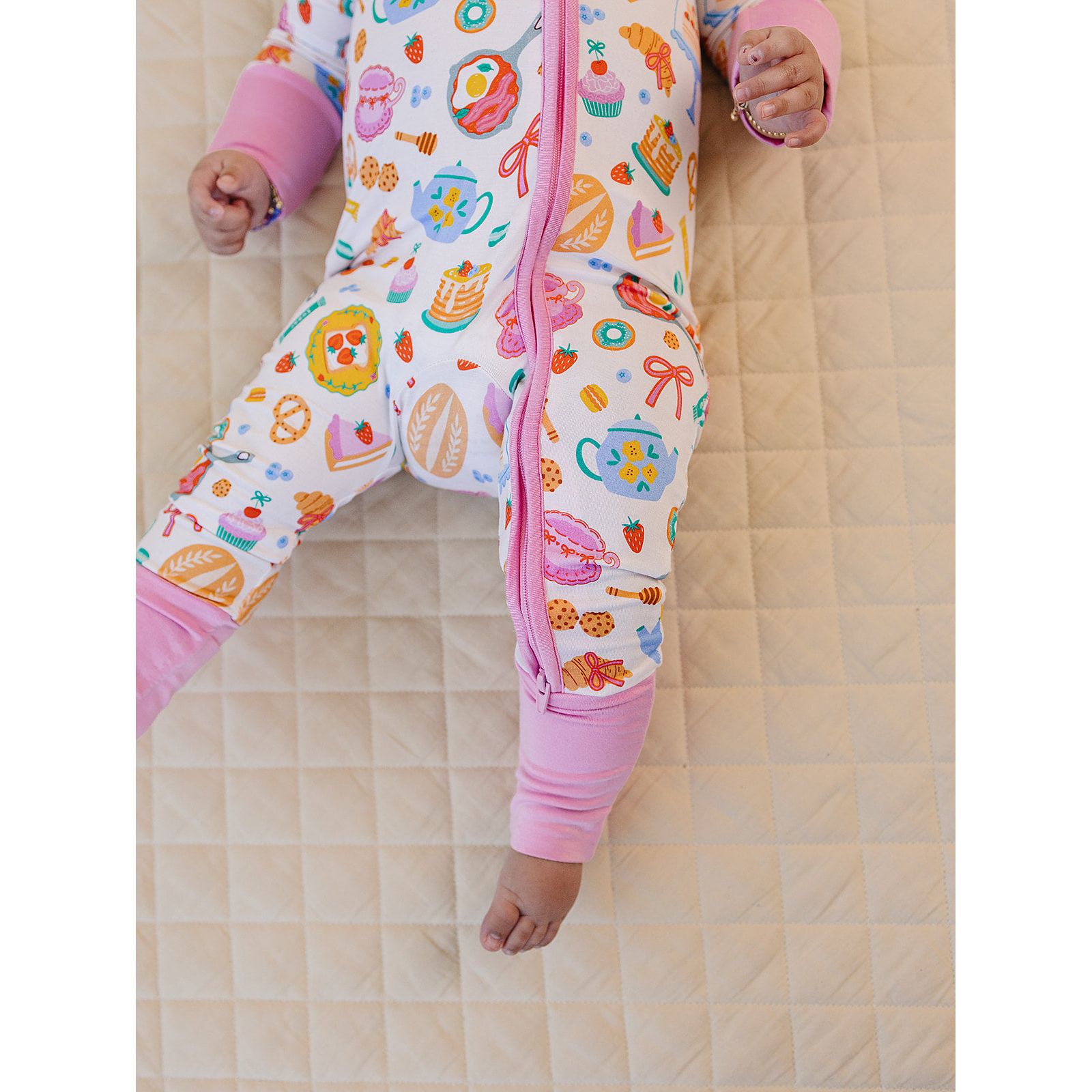 Bamboo Zip Romper | Breakfast Whimsy