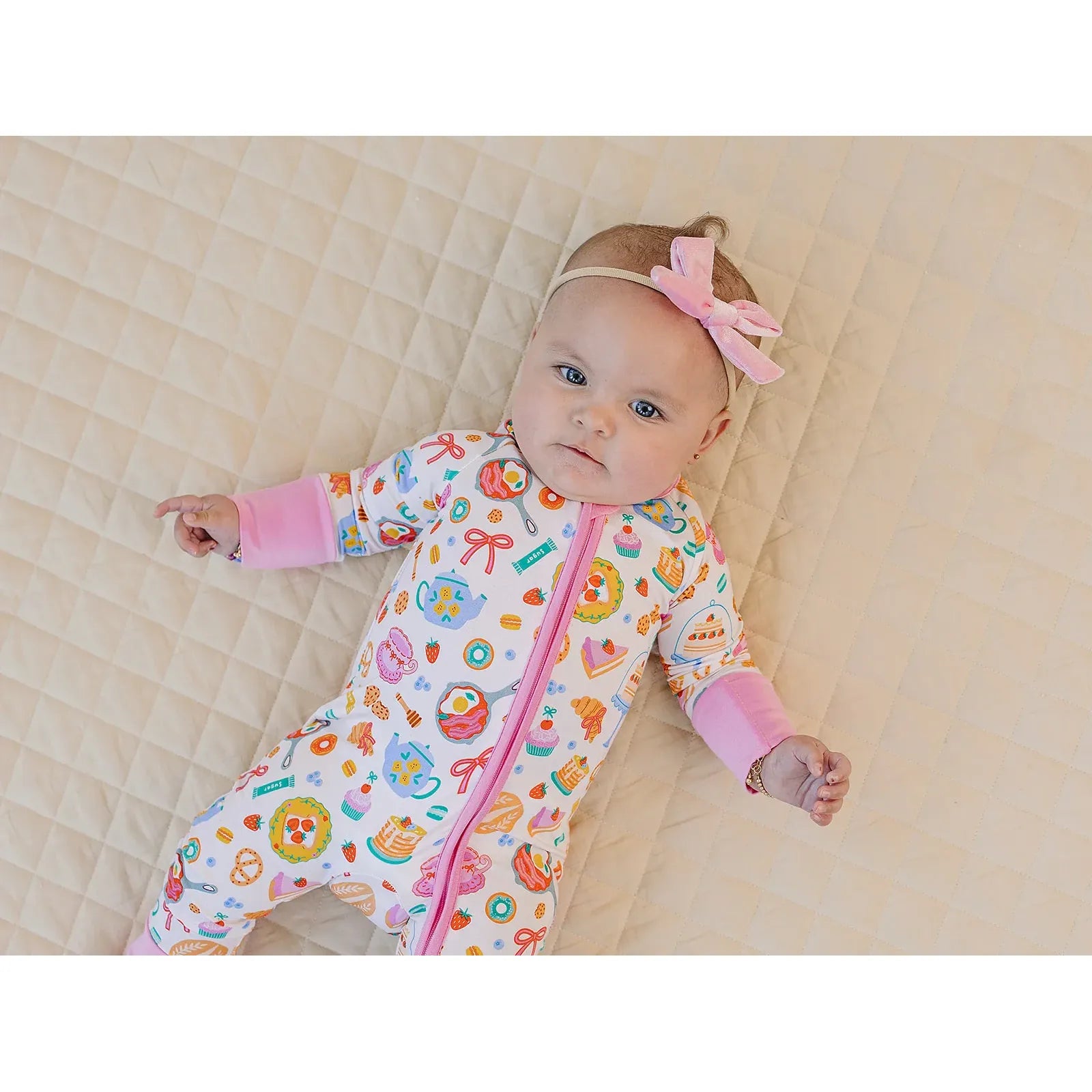 Bamboo Zip Romper | Breakfast Whimsy