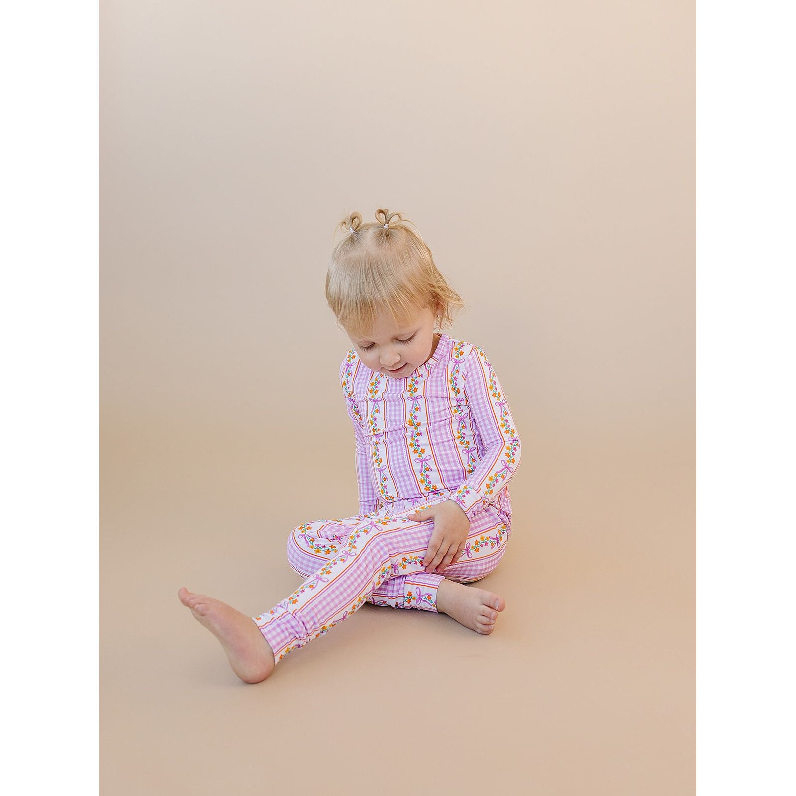 Bamboo Two Piece Set | Gingham & Flowers