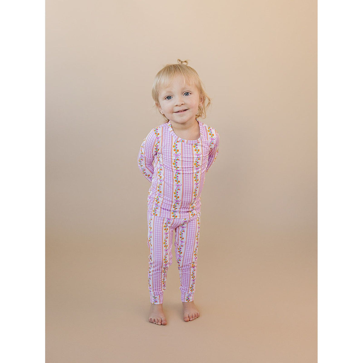 Bamboo Two Piece Set | Gingham & Flowers
