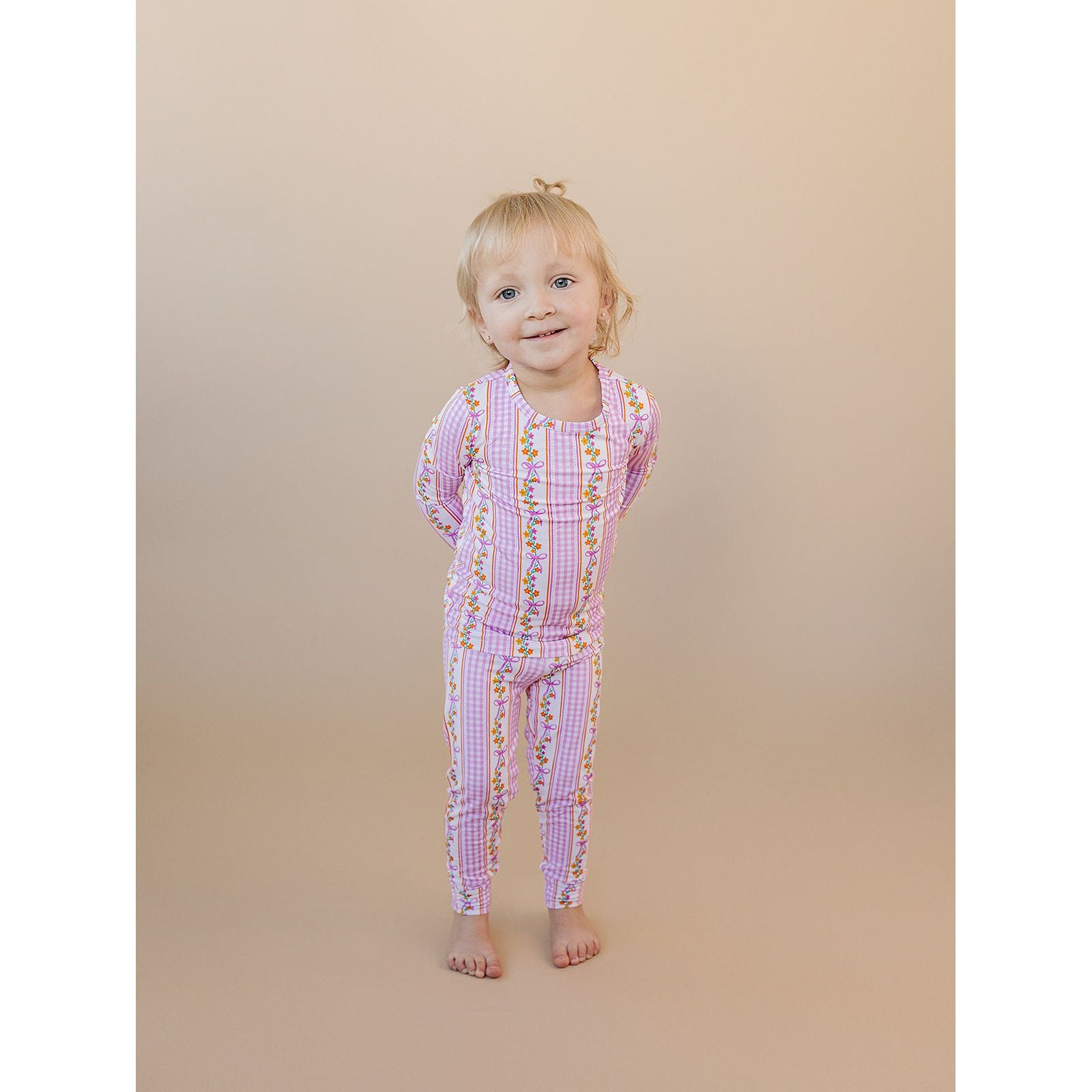 Bamboo Two Piece Set | Gingham & Flowers