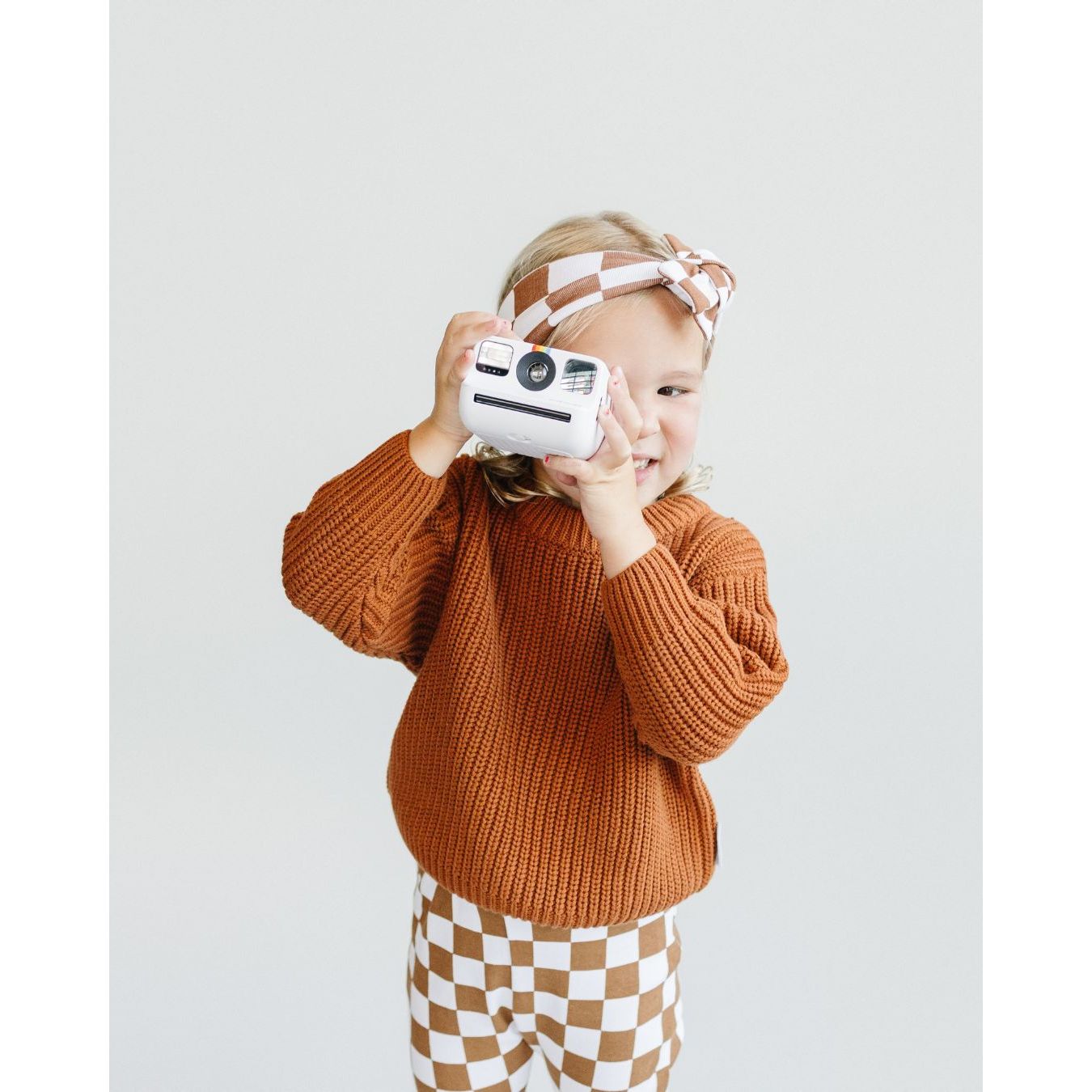 Checkered Flare Pants | Copper