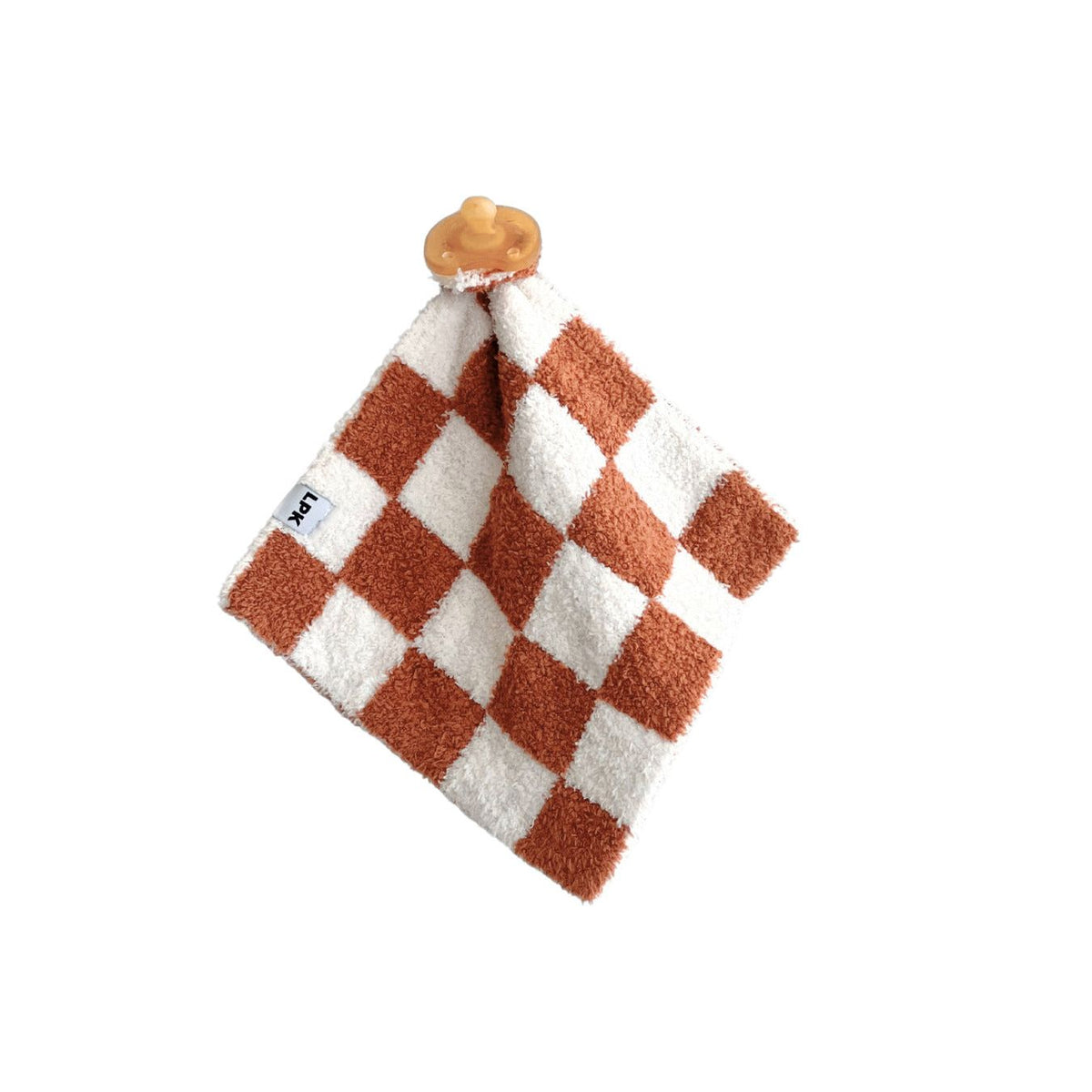 Checkered Plush Lovey | Copper