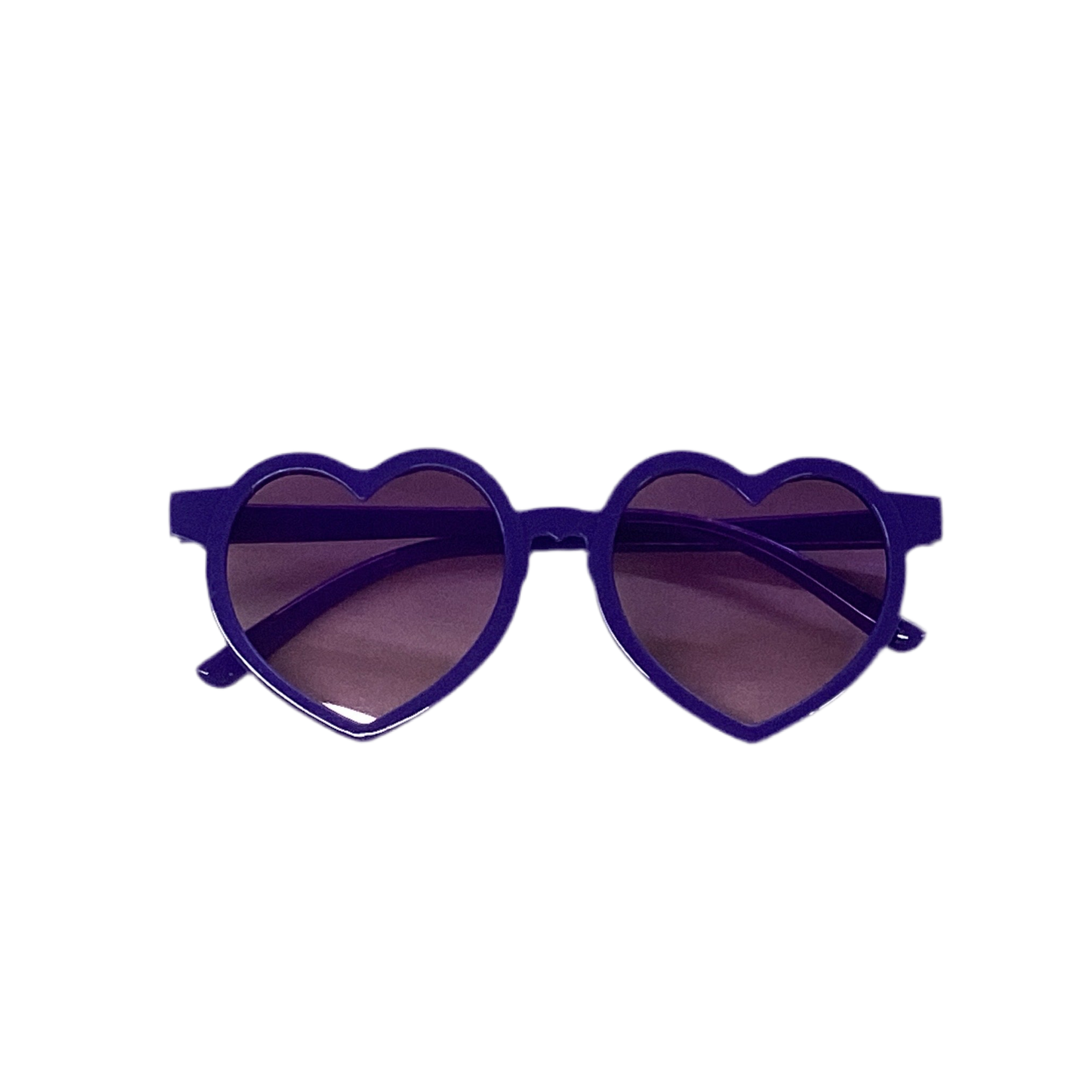 Heart sunglasses in purple