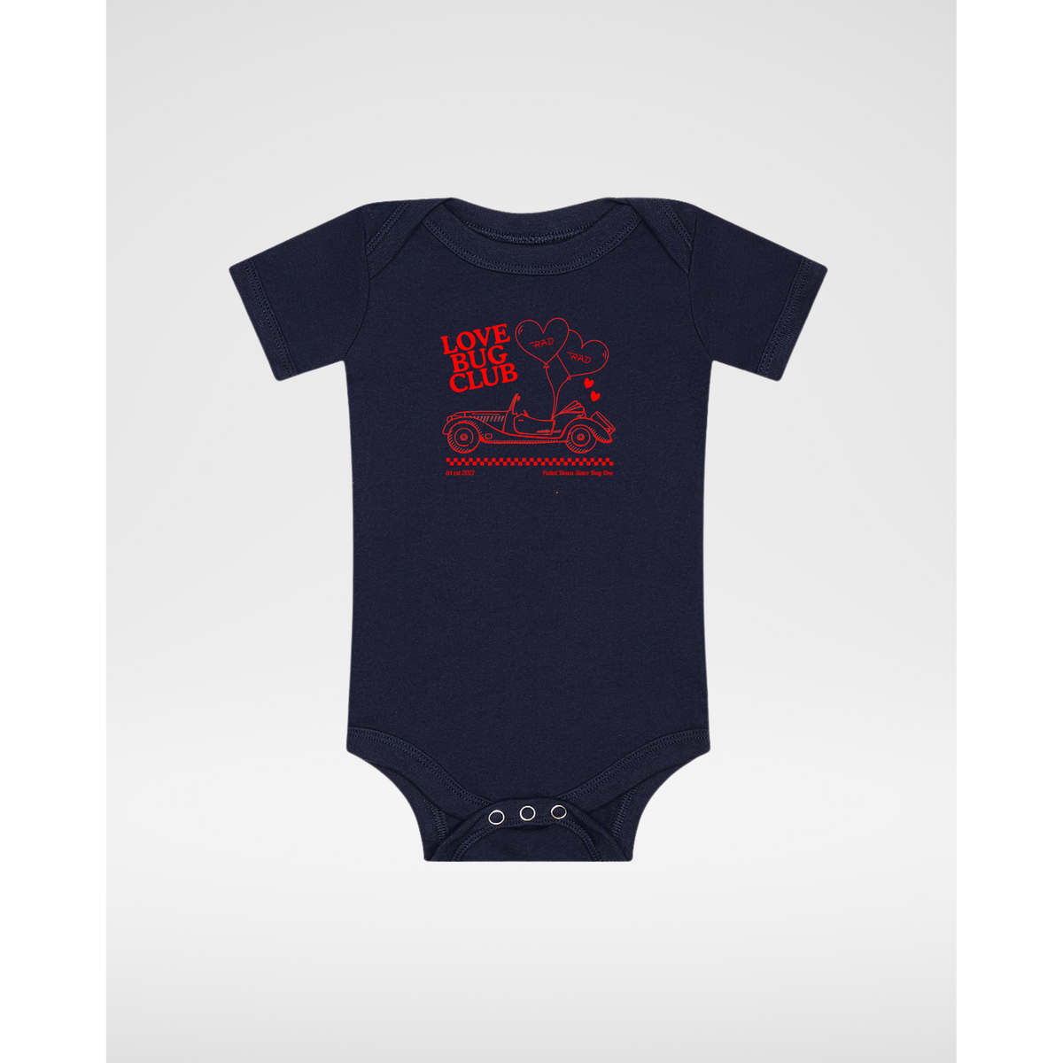 THE LOVE BUG CLUB TEE - ONESIE BLACK