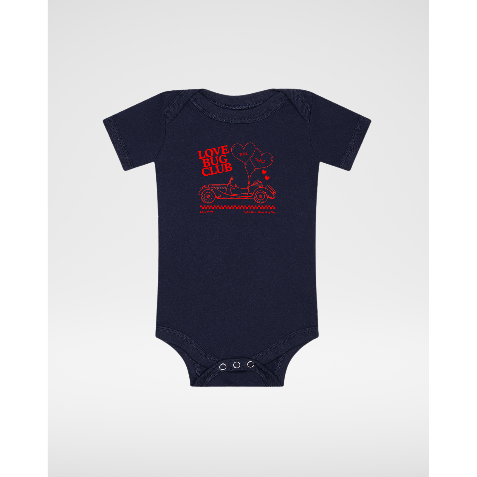 THE LOVE BUG CLUB TEE - ONESIE BLACK