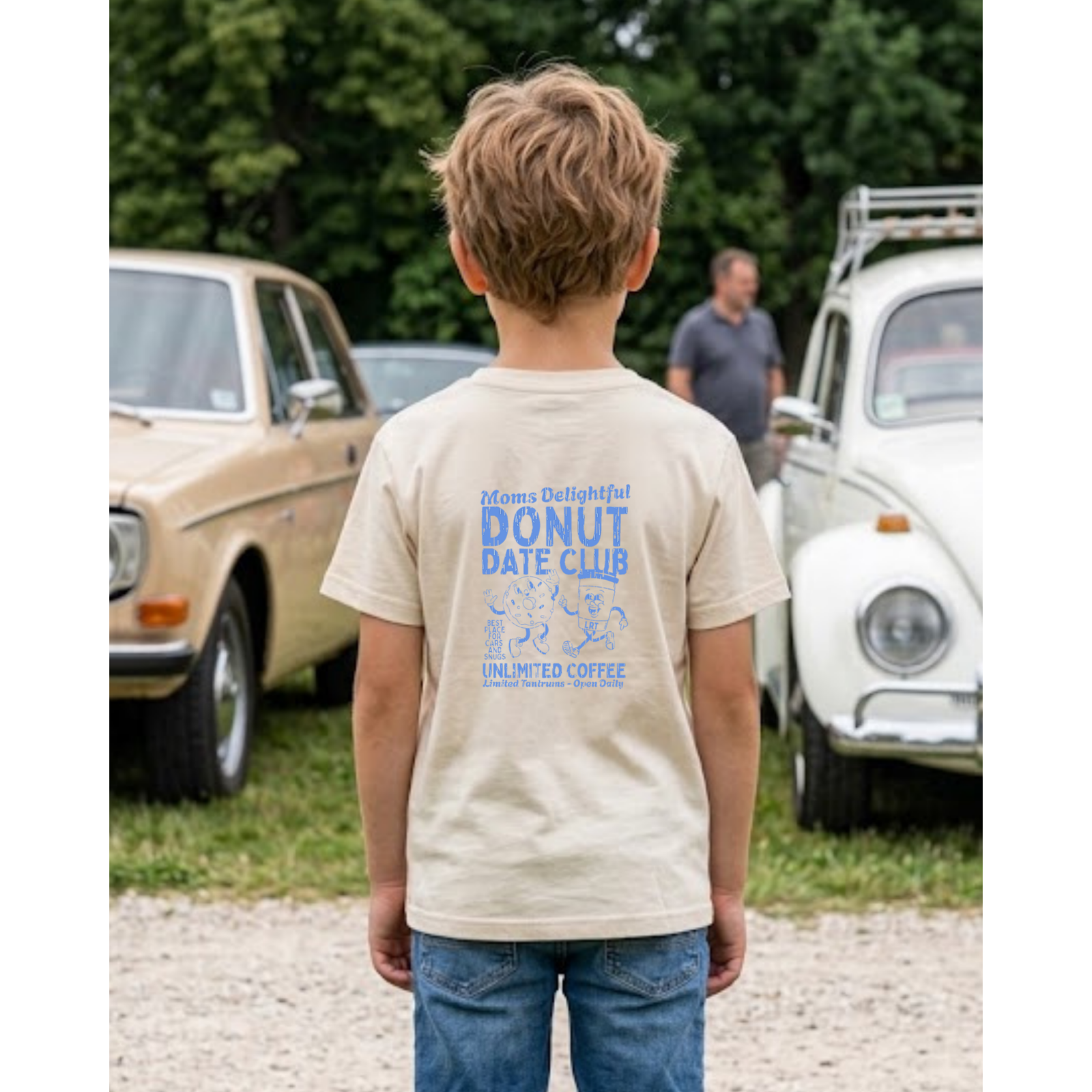 MOMS DONUT DATE CLUB TEE - CREAM