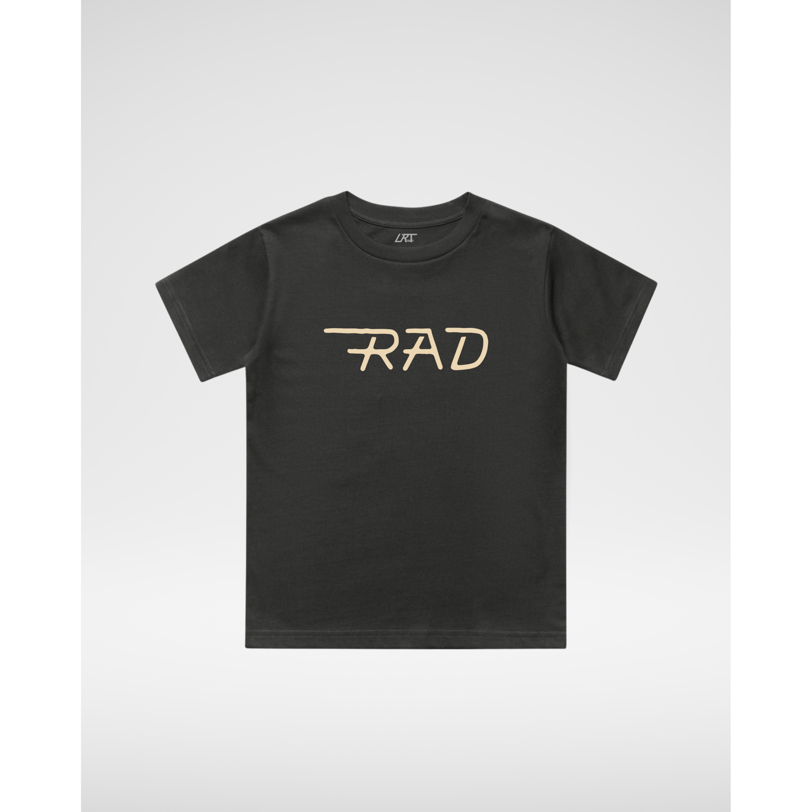 THE RAD TEE - BLACK (FRONT ONLY)