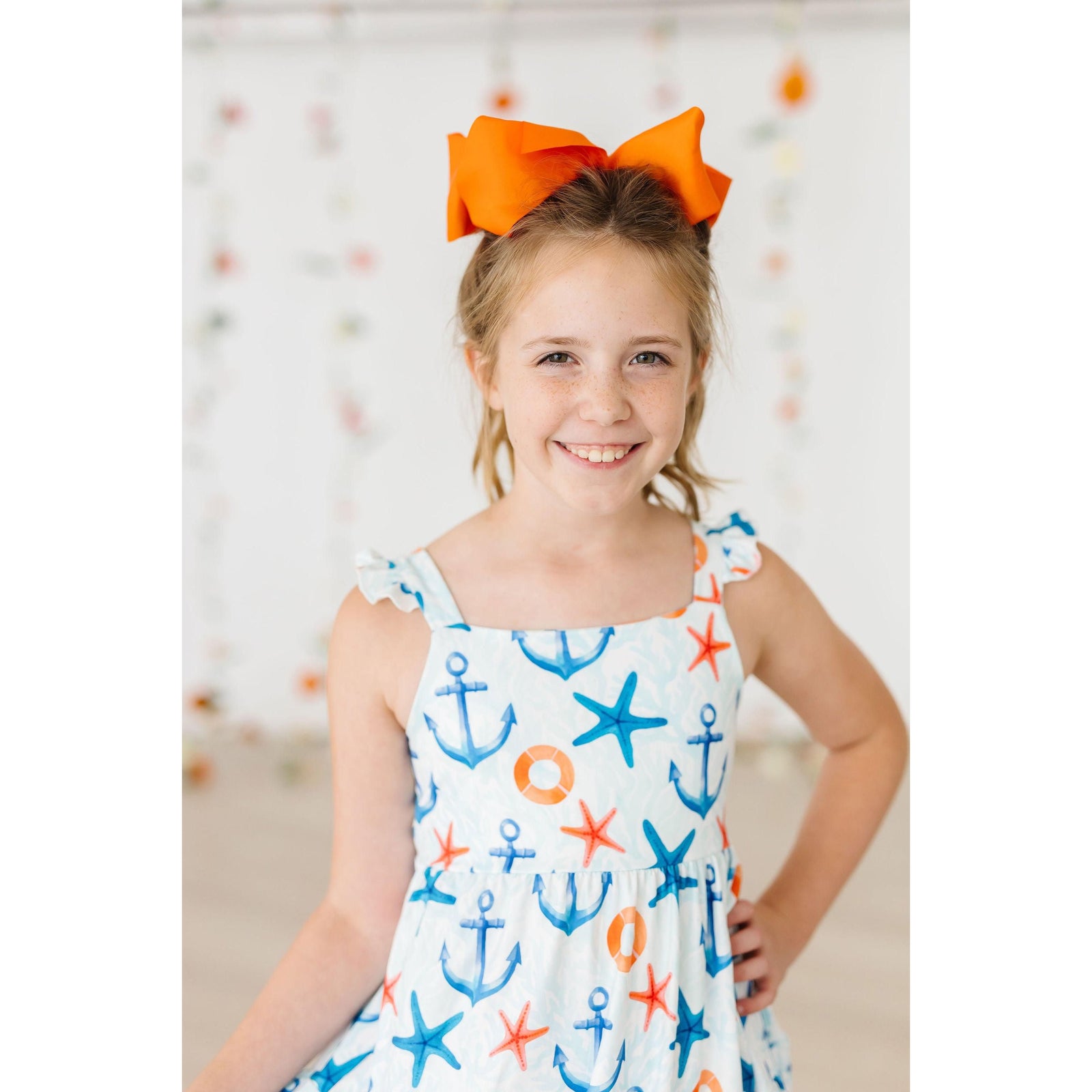 Anchors Away Ruffle Maxi Dress