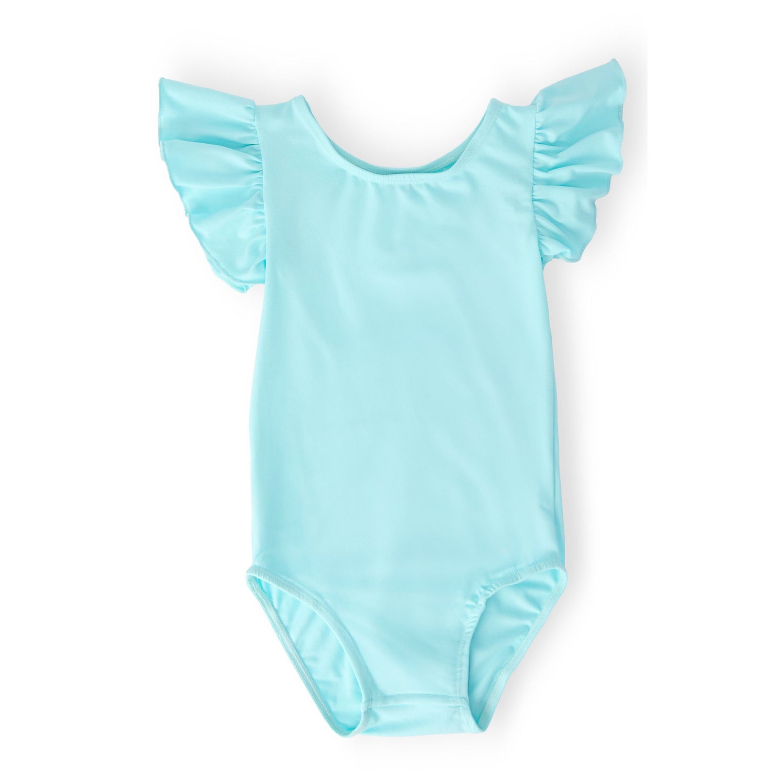 Aqua S/S Flutter Sleeve Leotard