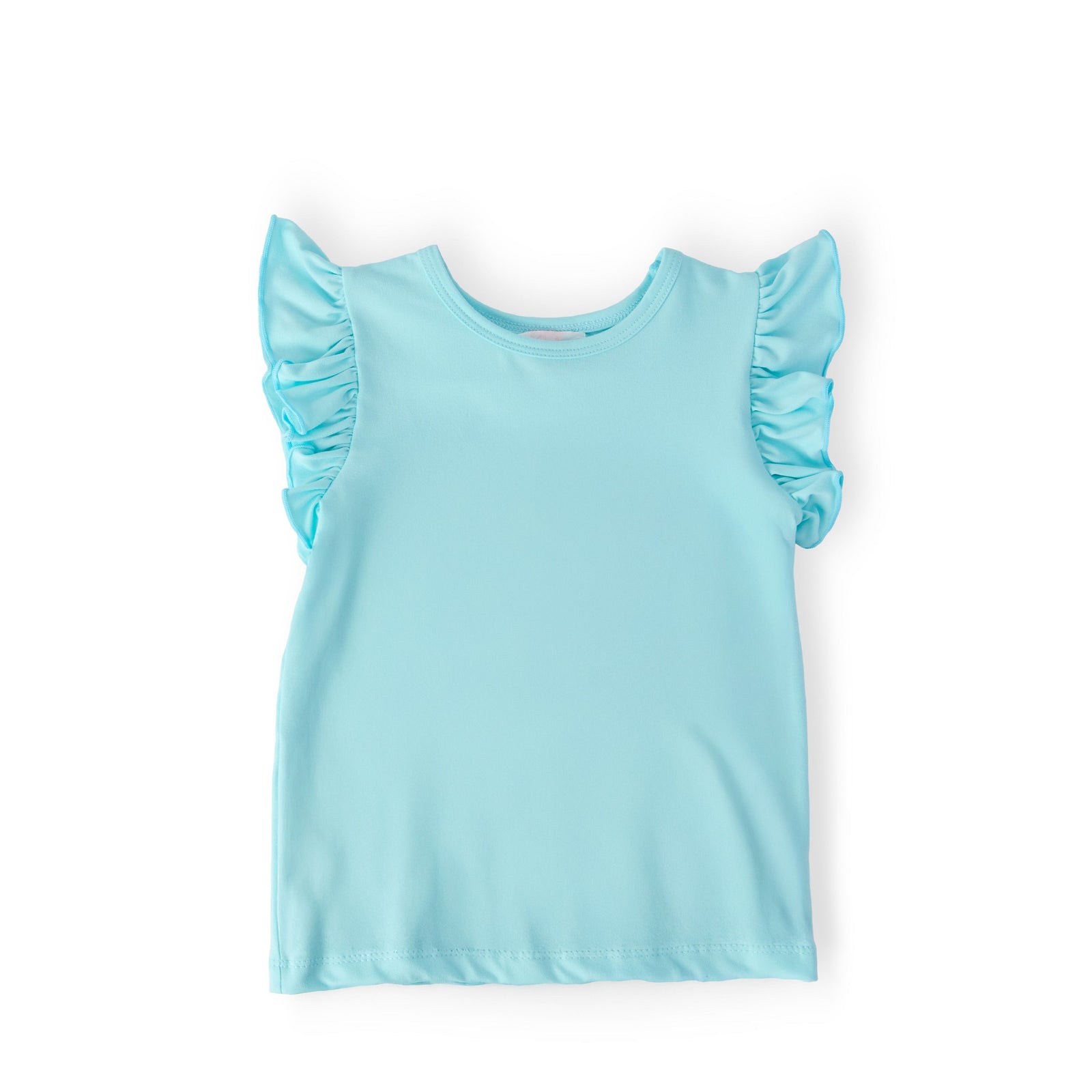 Aqua S/S Ruffle Tee