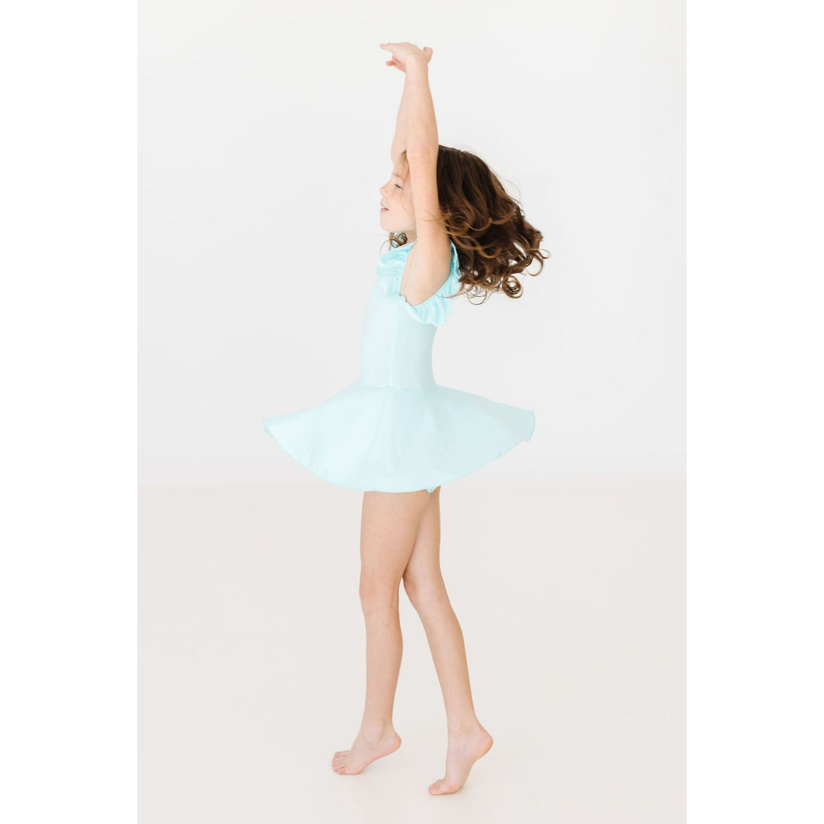 Aqua S/S Twirl Leotard