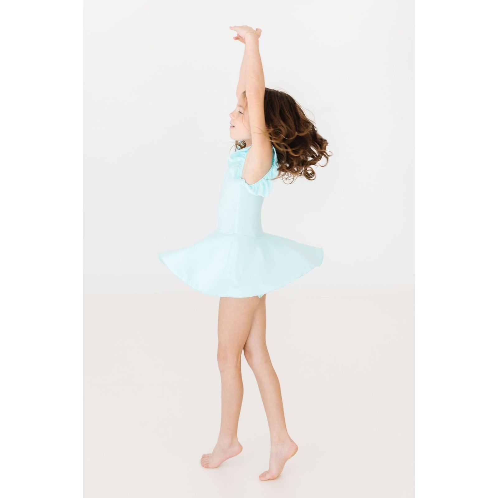 Aqua S/S Twirl Leotard
