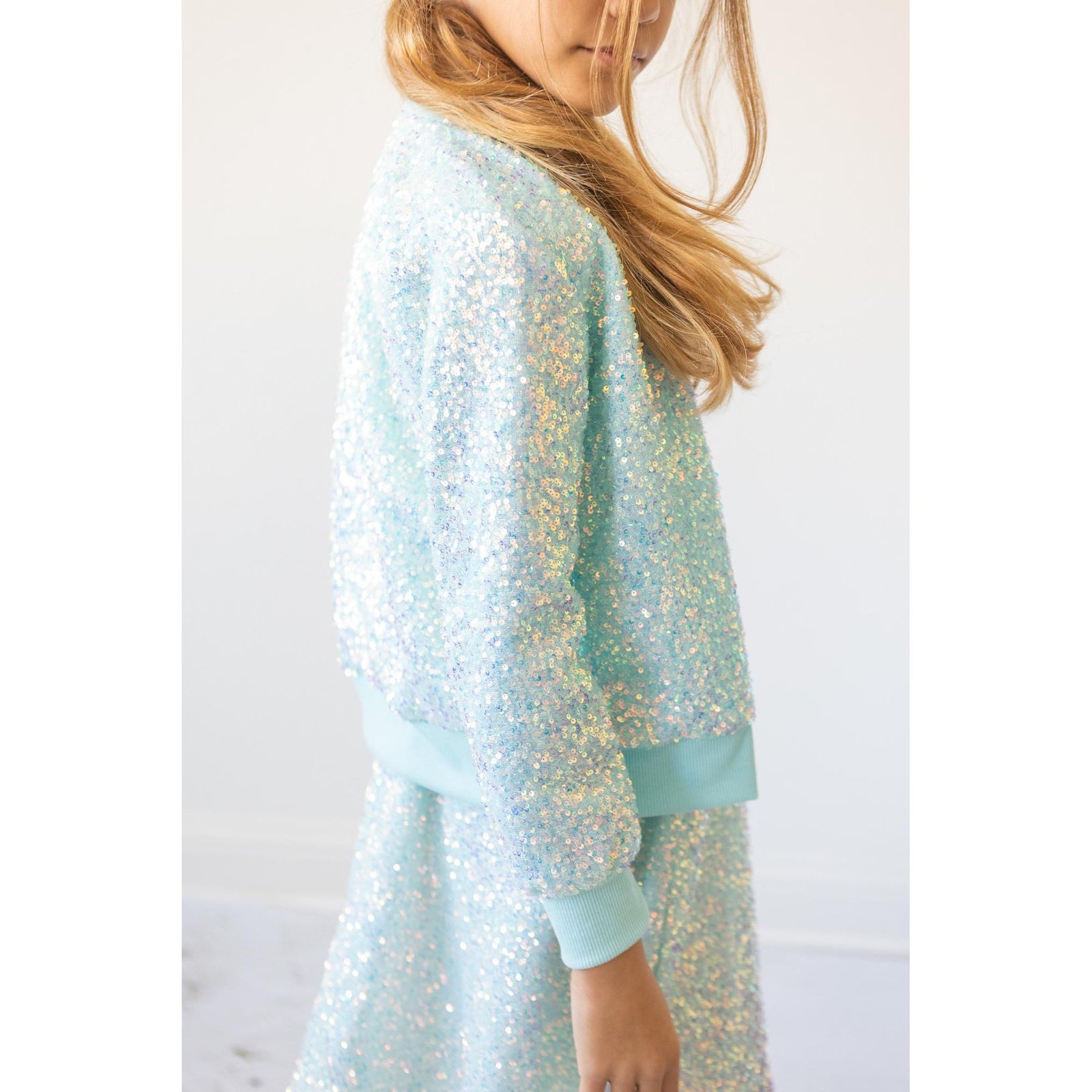 Aqua Sequin Jacket